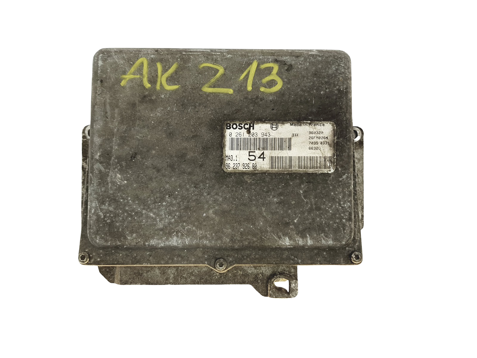 Unidade de Controlo 0261203943 9623792680 26FM0264 MA3.1 PSA Bosch 22235 main product photo