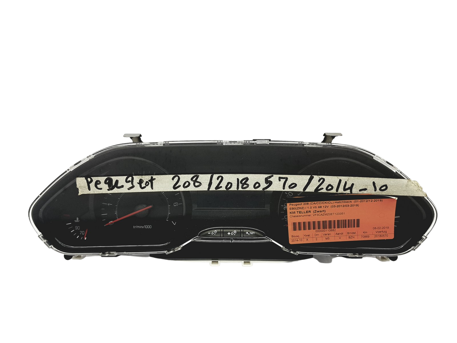 Conta-rotações Peugeot 208 9805399980 J Yazaki 53273 main product photo