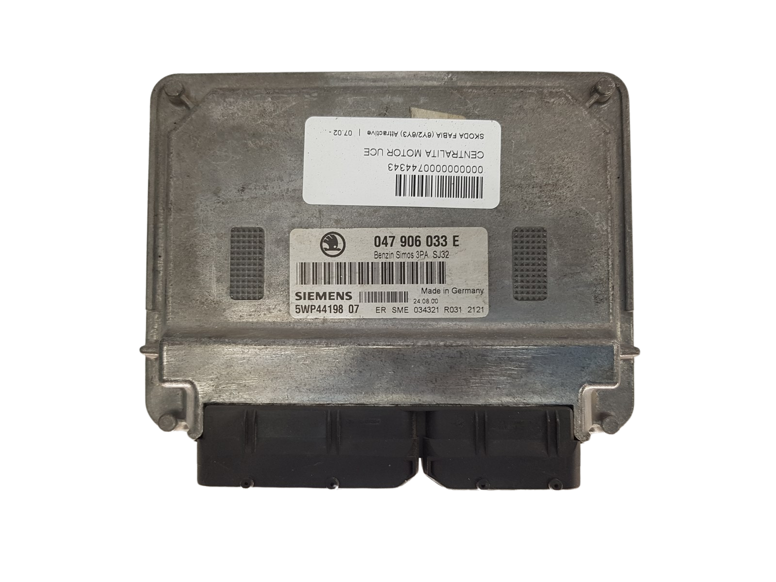 Unidade de Controlo 047906033E 5WP44198 07 3PA SJ32 Skoda Siemens 3063 main product photo