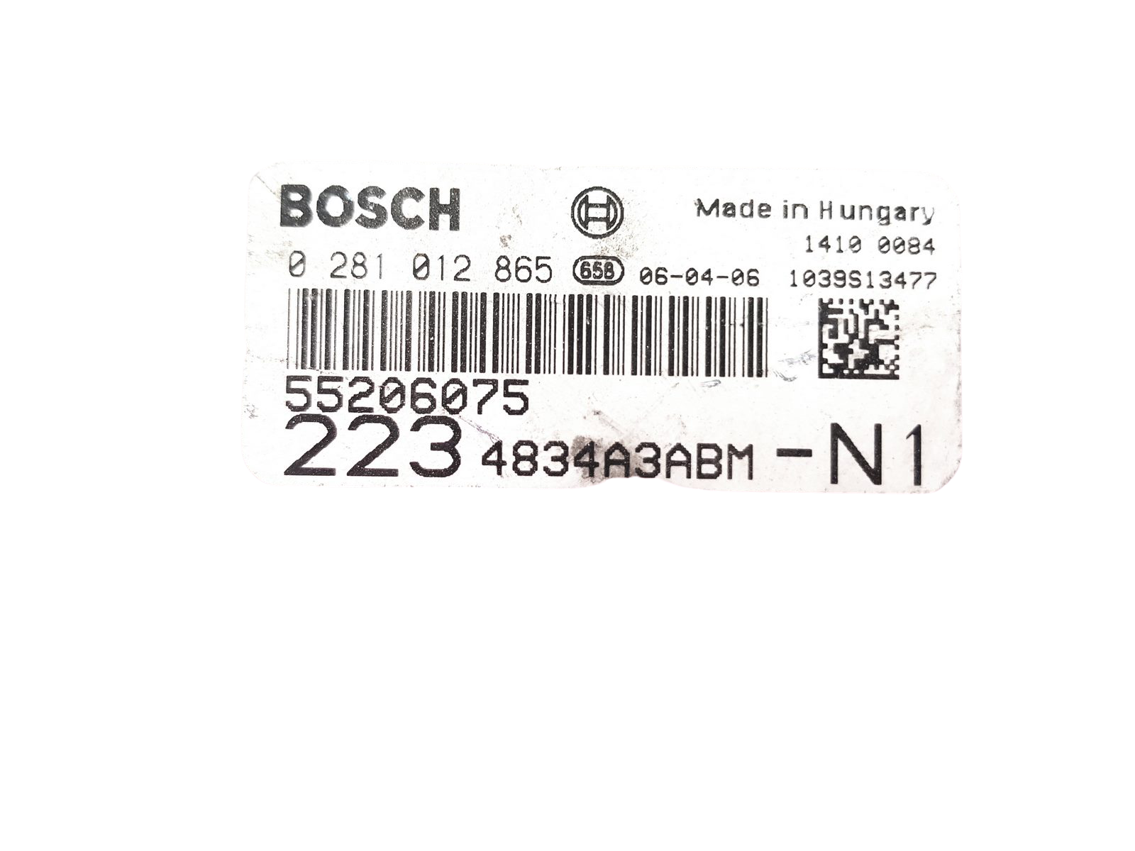 Unidade de Controlo 0281012865 55206075 Fiat Bosch 26773 main product photo