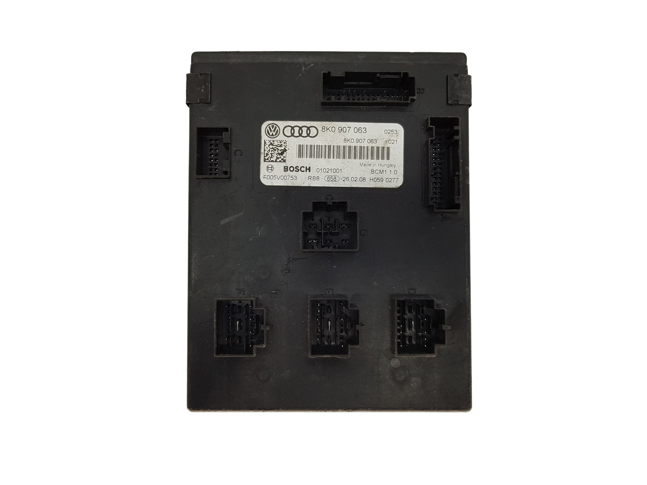 Unidade de Controlo BCM F005V00753 8K0907063 01021001 Audi Bosch main product photo