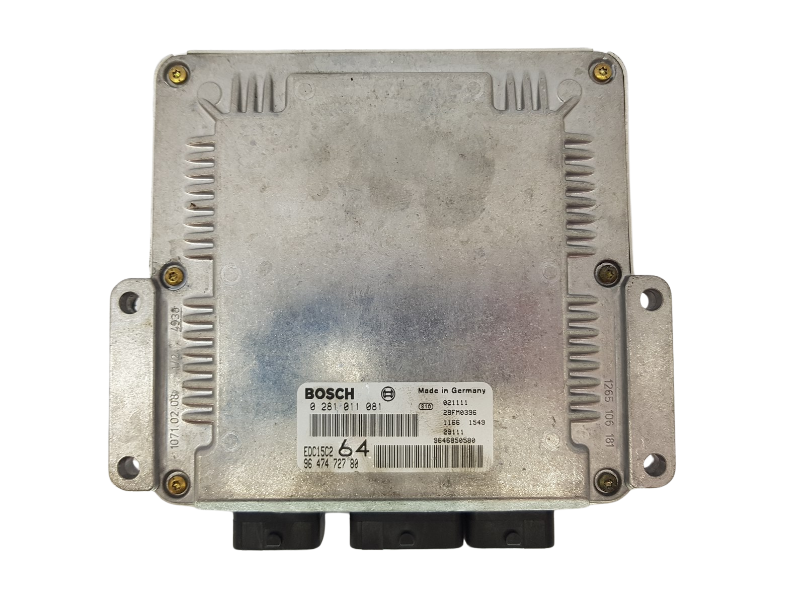 Unidade de Controlo 0281011081 9647472780 9646850580 PSA Bosch 2931 main product photo