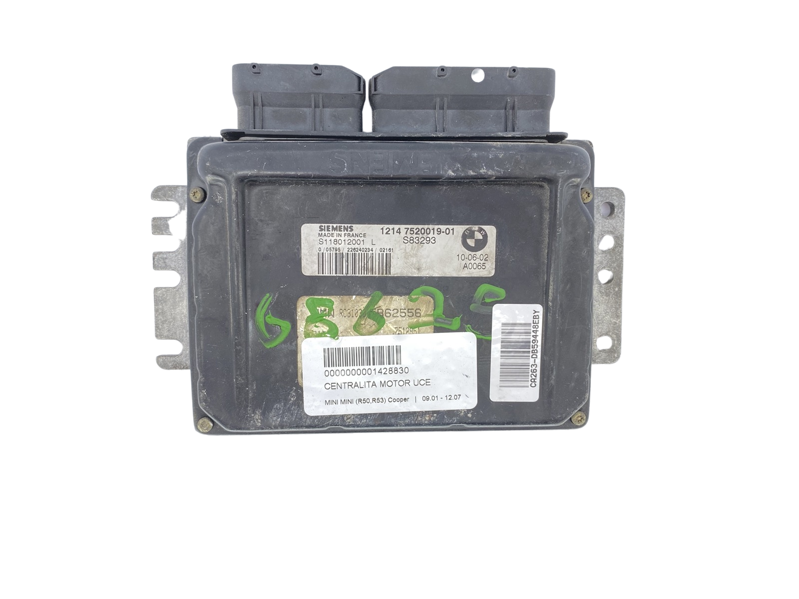Unidade de Controlo 1214 7520019-01 S118012001L Mini BMW Siemens 59448 main product photo