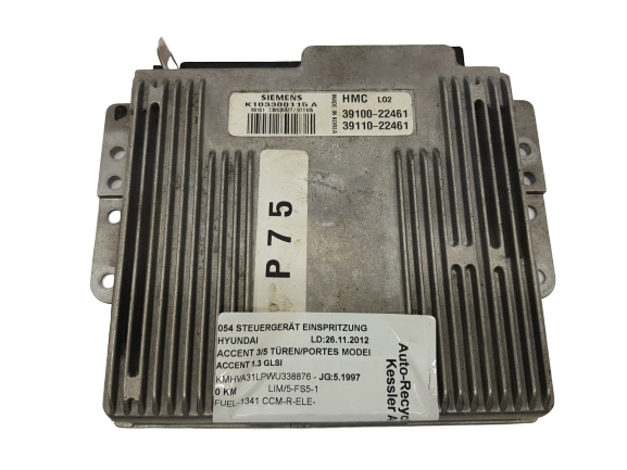 Unidade de Controlo Hyundai K103300115A 39100-22461 Siemens main product photo
