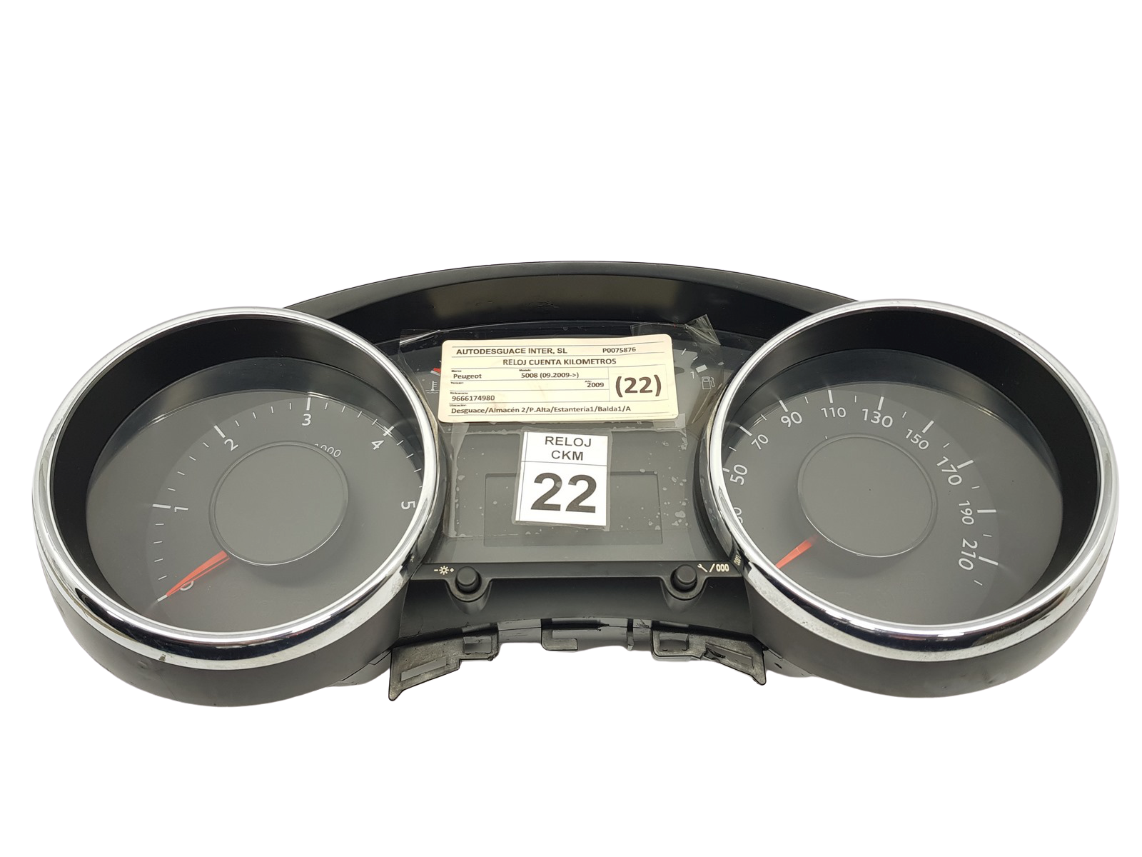 Velocímetro Peugeot 3008 9666174980 T8 69189-230U 26985 main product photo