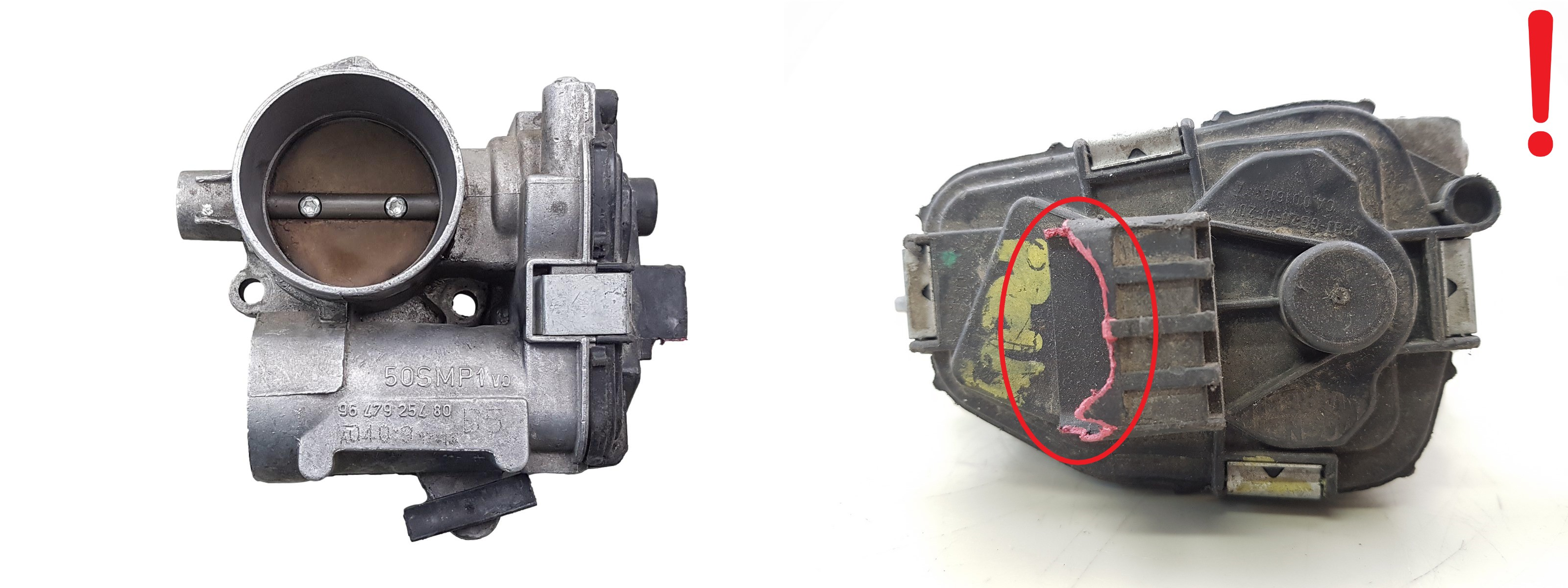 Válvula do corpo do acelerador Citroen Peugeot 9647925480 50SMP1 1635W2 3145 main product photo