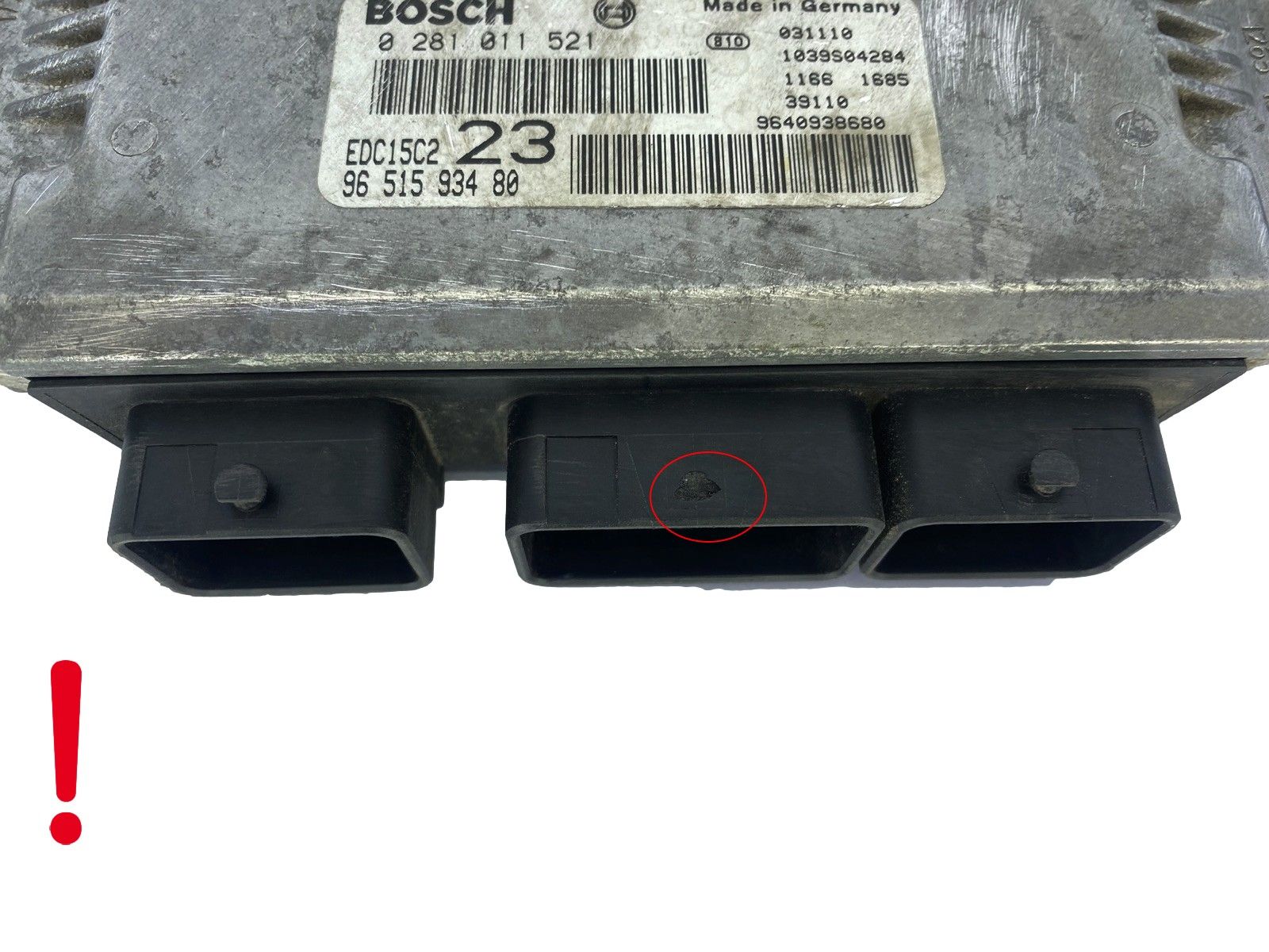 Unidade de Controlo 0281011521 9651593480 9640938680 PSA Bosch 48992 main product photo