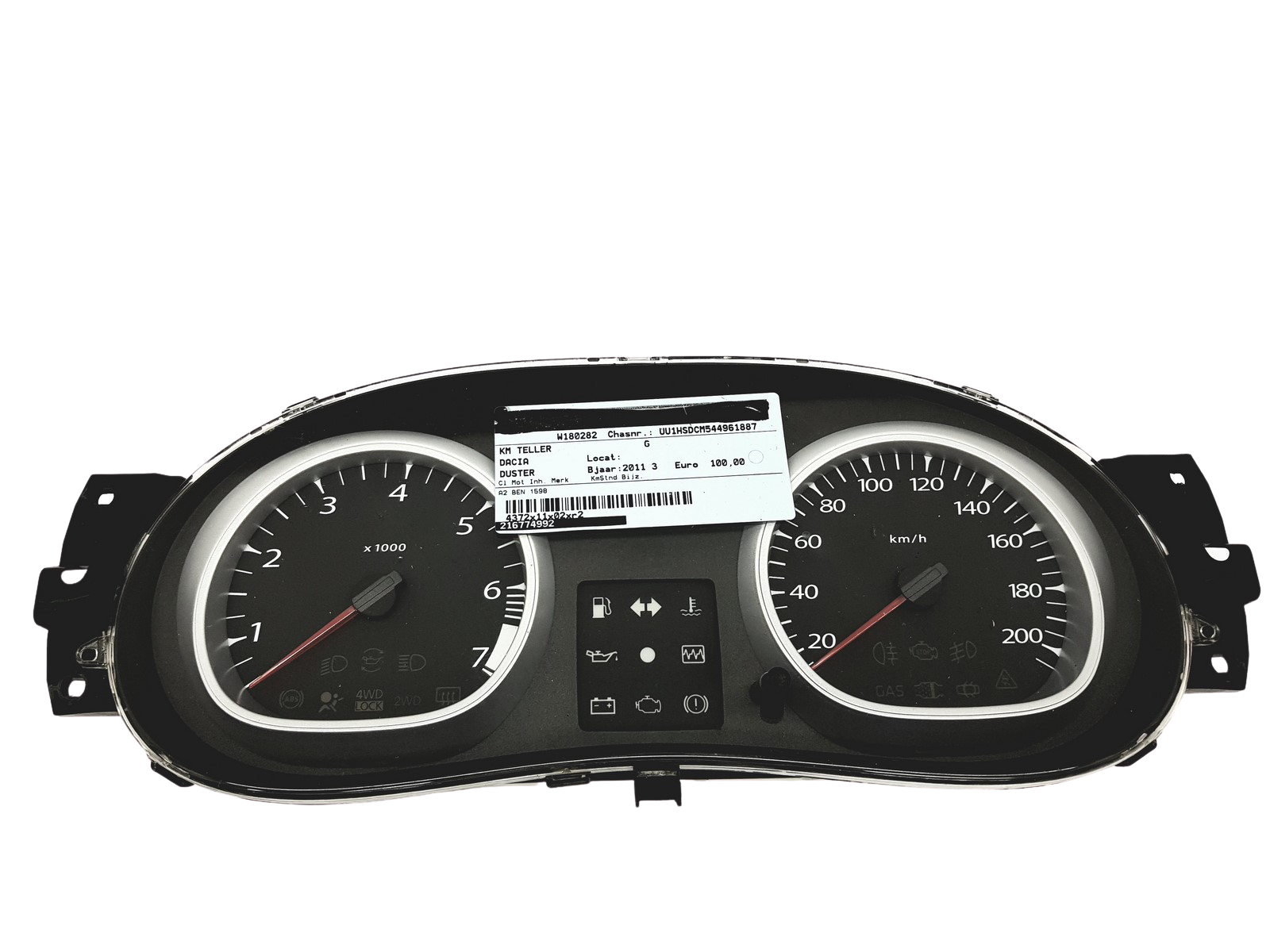 Conta-rotações Dacia Duster Logan 21677499-2 Takosan 30644 main product photo