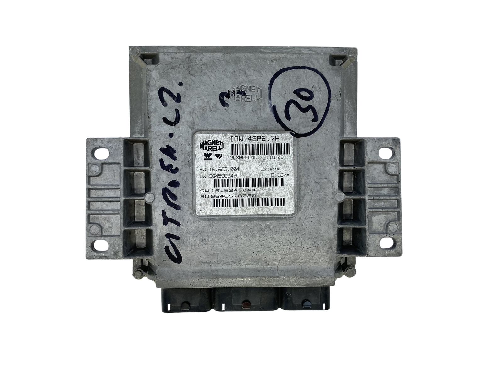 Unidade de Controlo PSA 9646570280 IAW48P2.7H 9645989480 Magneti Marelli 52403 main product photo