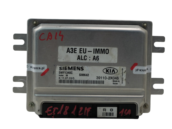 Unidade de Controlo KIA Rio 39110-2X046 5WY1340C 1.3 Siemens main product photo