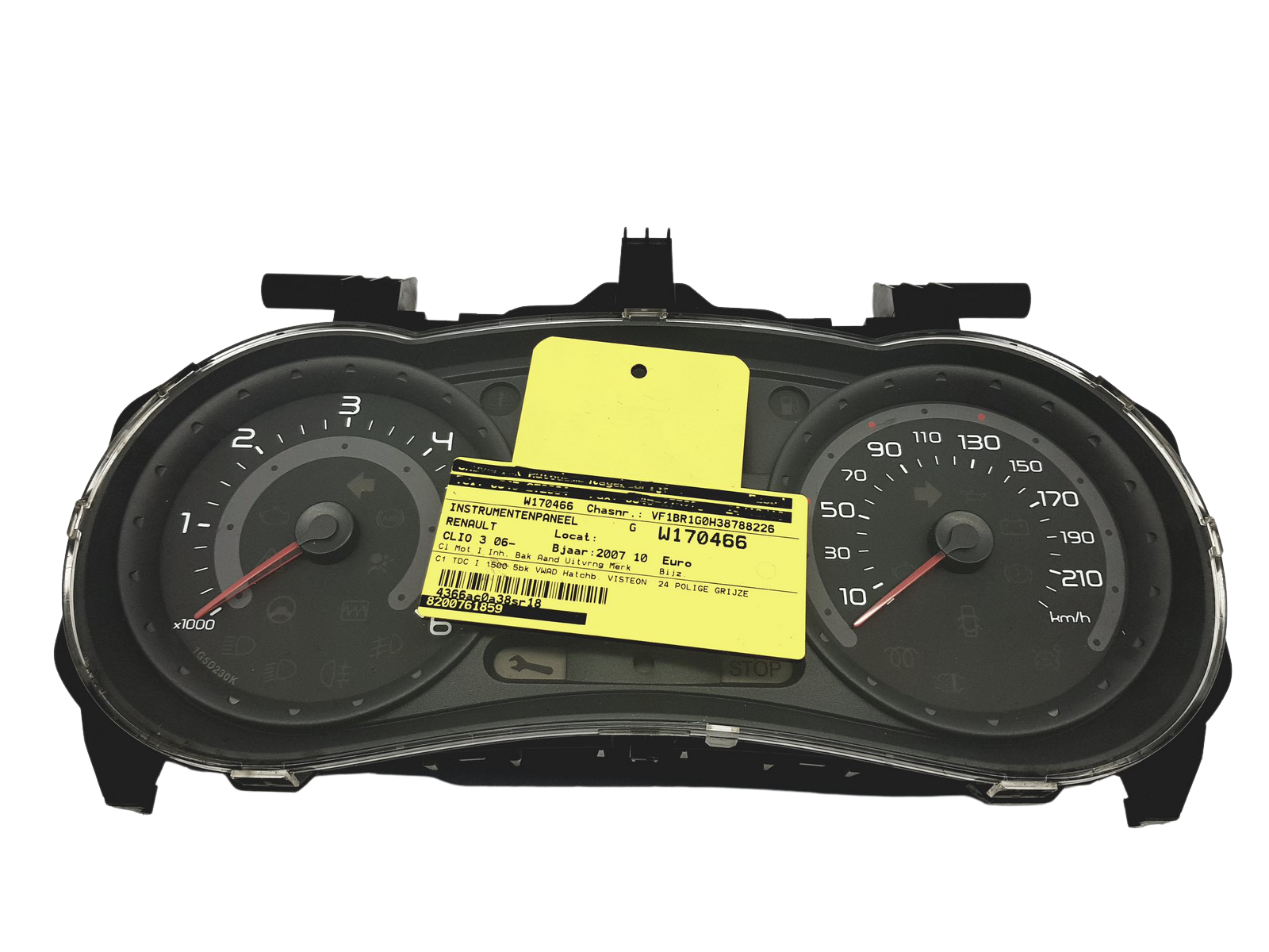Conta-rotações Renault Clio 3 8200761859 M 49425 main product photo