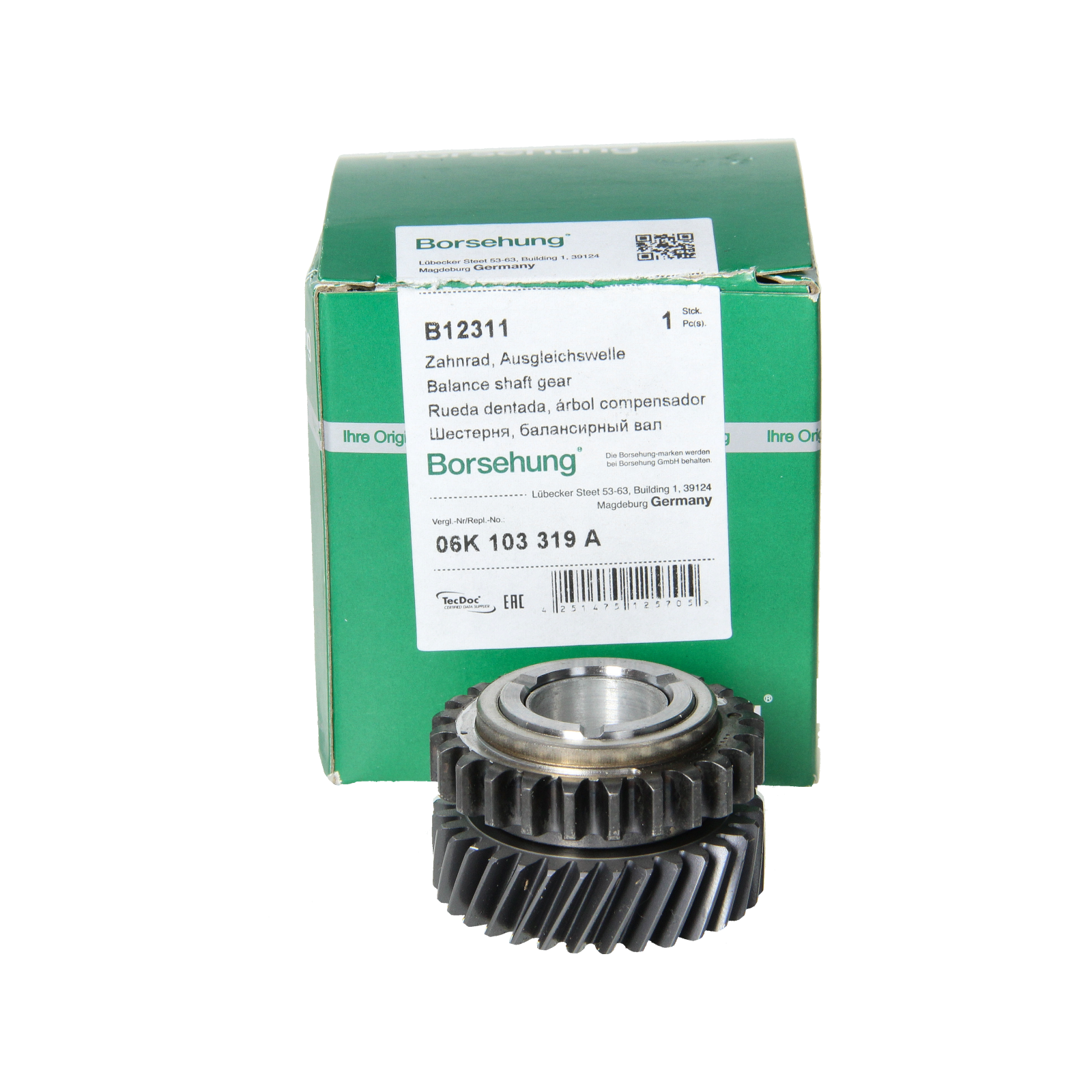 Engrenagem Fazer VW Audi Seat Skoda 06K103319A B12311 Borsehung main product photo