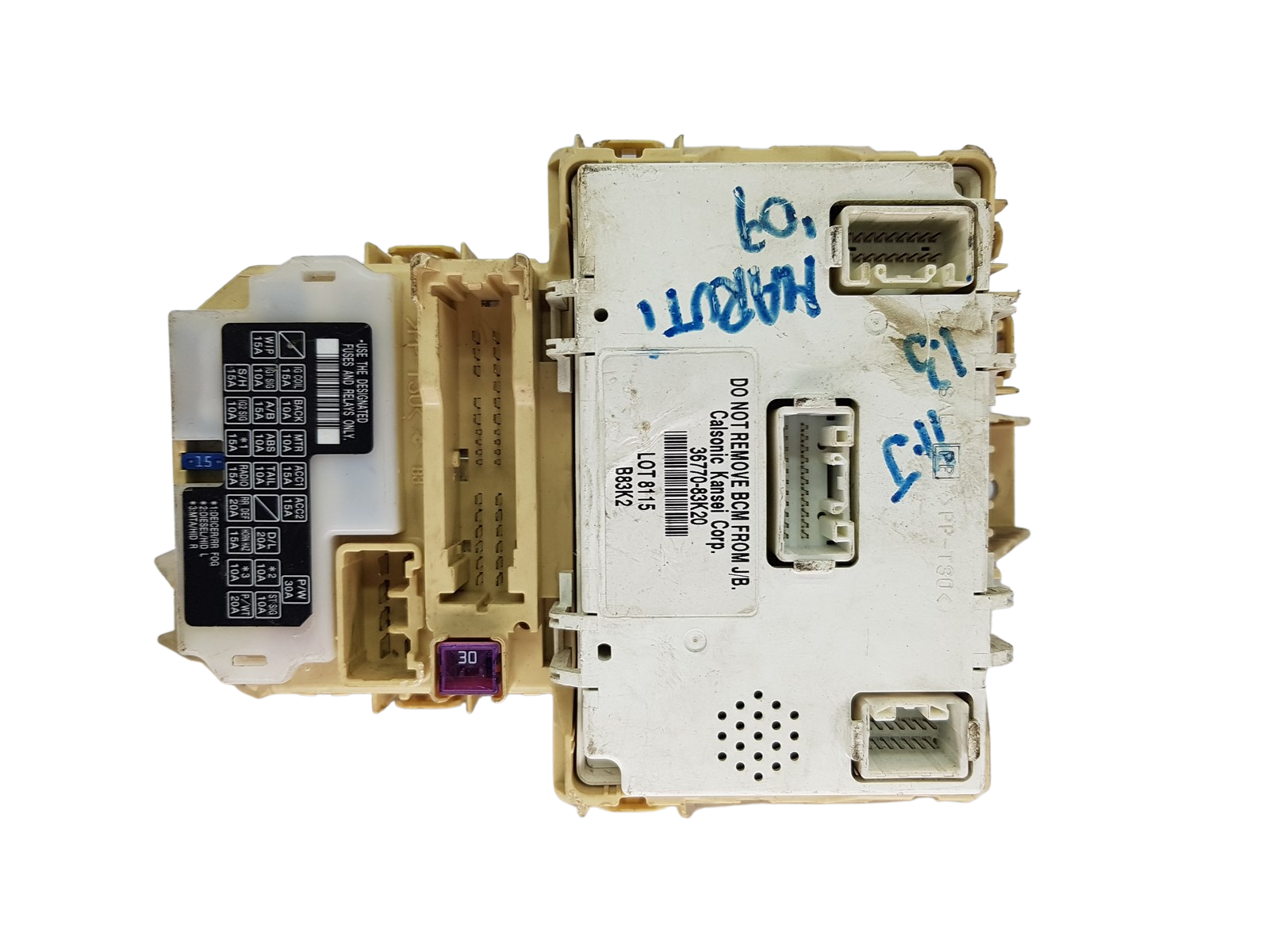 Módulo da unidade de controle Suzuki 36770-83K20 Calsonic Kansei main product photo
