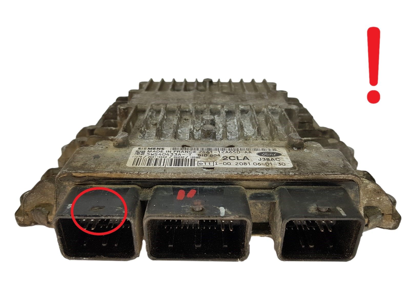 Unidade de Controlo 7S61-12A650-AA 5WS40433A-T SID 804 2CLA Ford Siemens 14825 main product photo