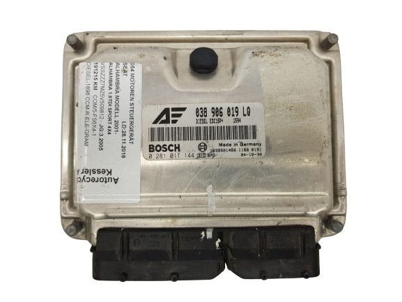 Unidade de Controlo Seat VW 038906019LQ 0281011144 Bosch main product photo