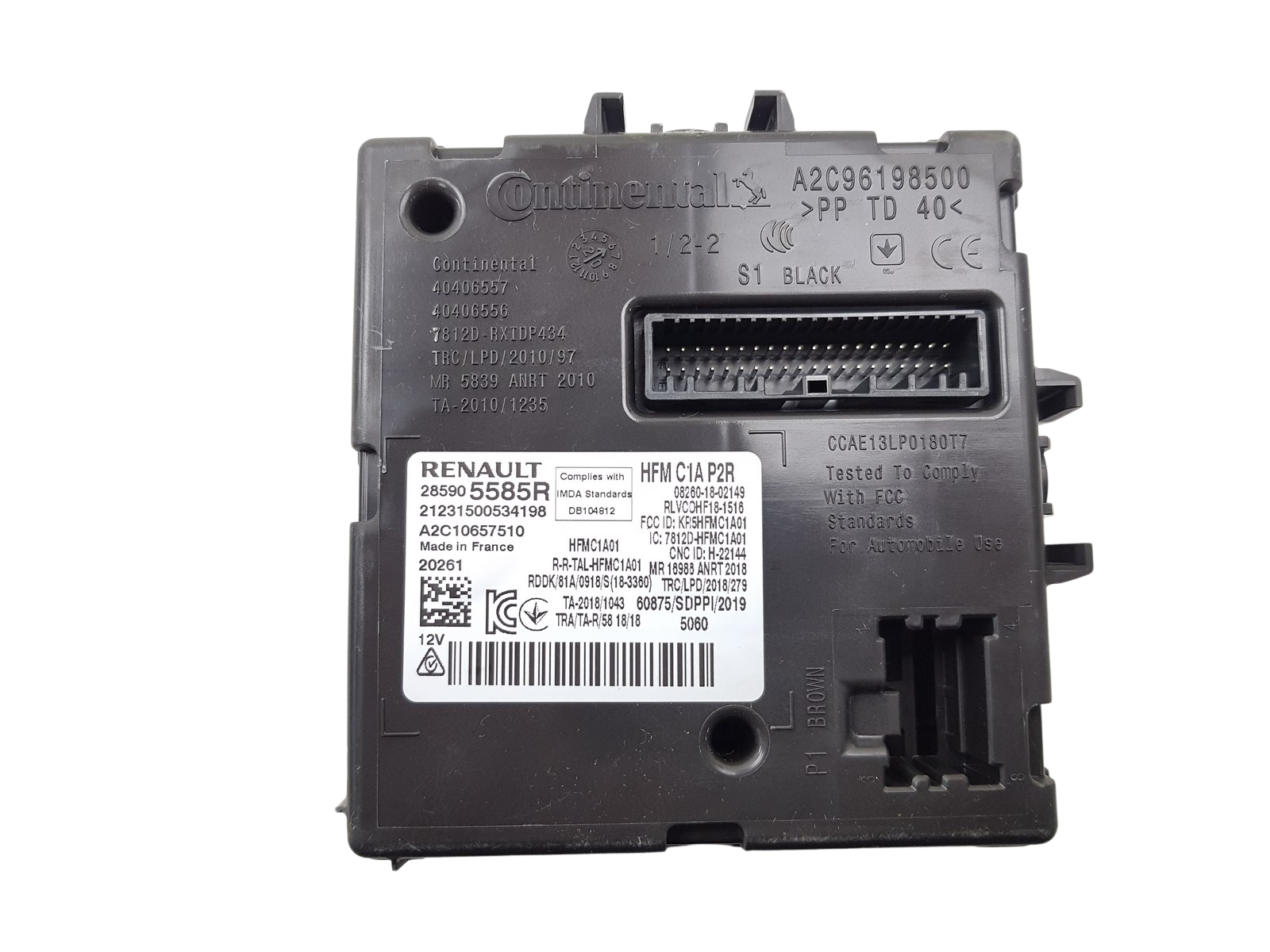 Módulo da unidade de controle Renault Clio 5 Zoe 285905585R A2C10657510 0km 6 main product photo