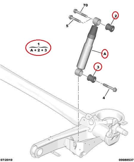 Amortecedor Traseira Original Jumpy Scudo Expert II III 1400918987 main product photo