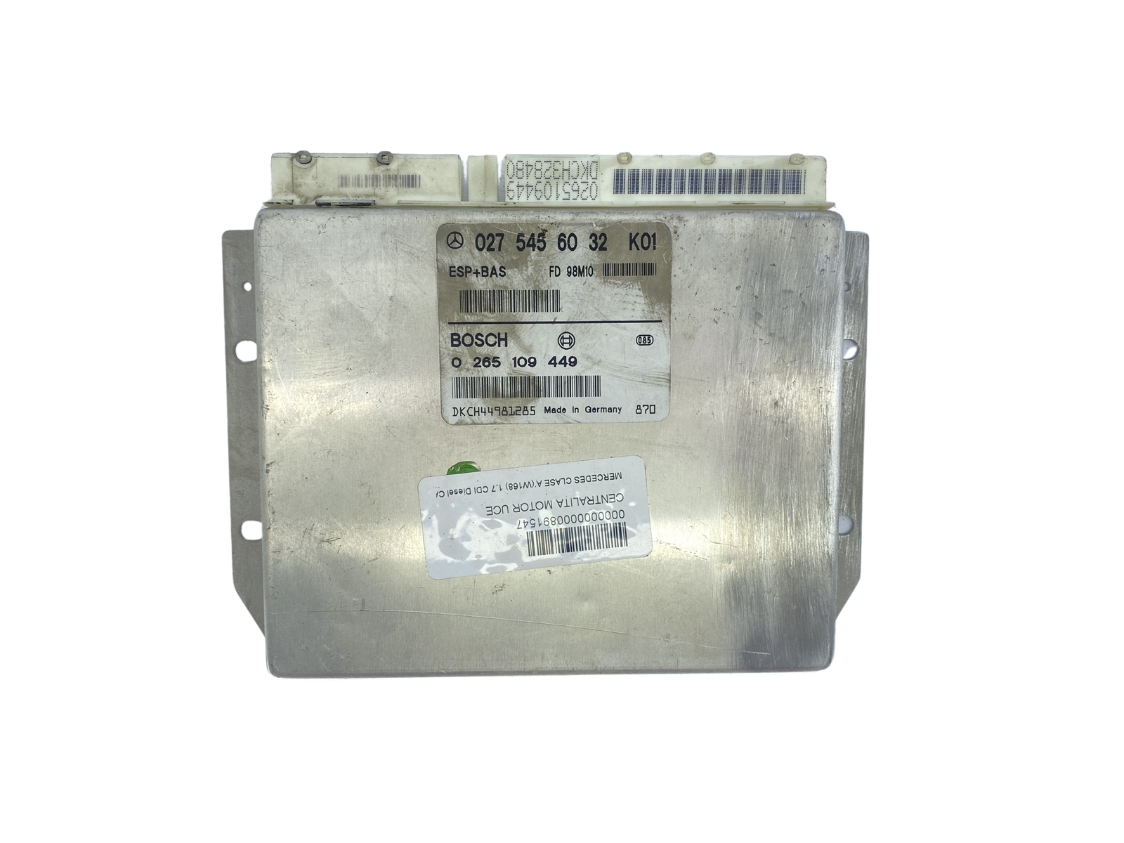 Unidade de Controlo ESP Mercedes 0275456032 K01 0265109449 Bosch 62686 main product photo