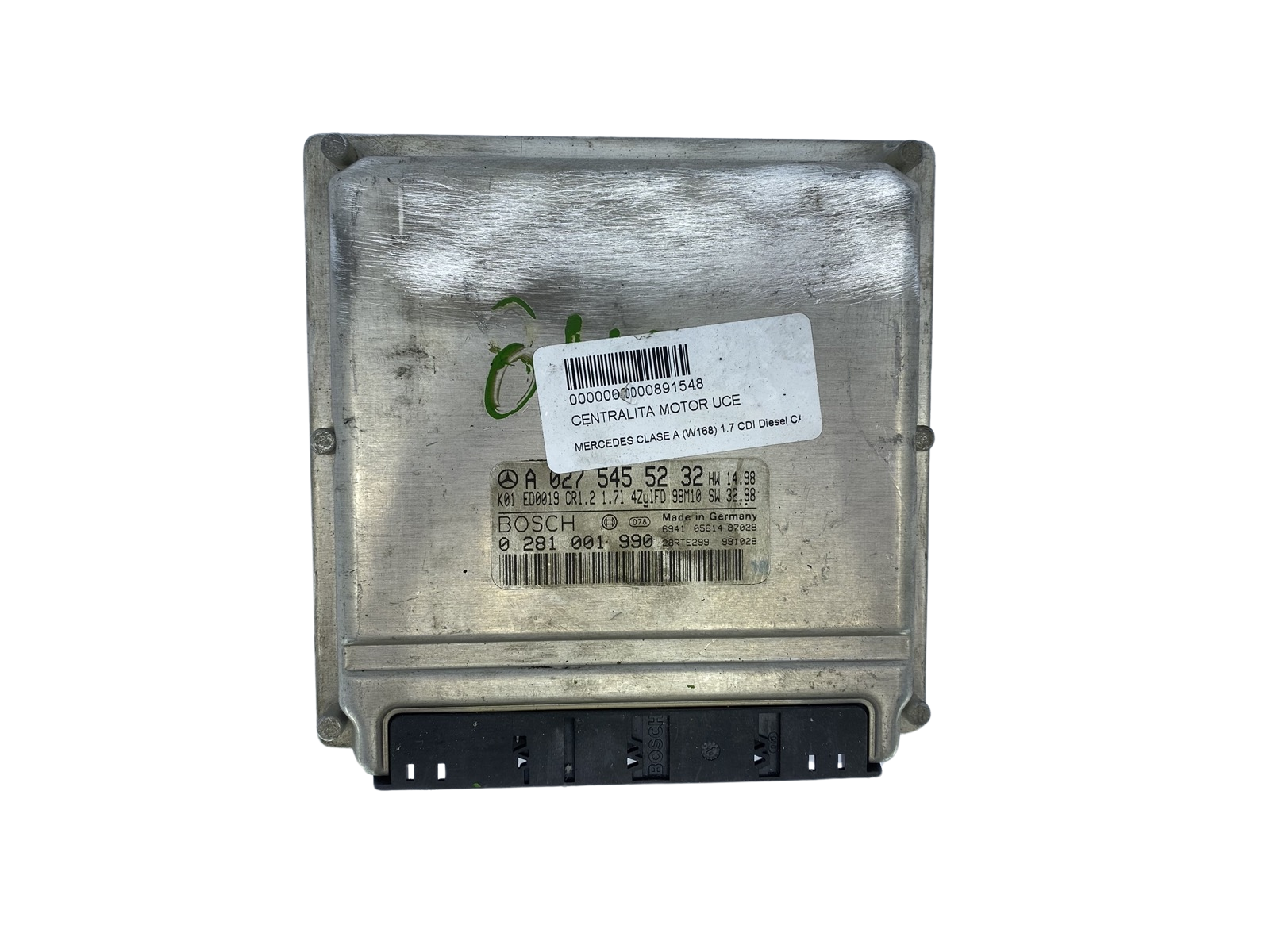 Unidade de Controlo A0275455232 0281001990 Mercedes Bosch 62831 main product photo