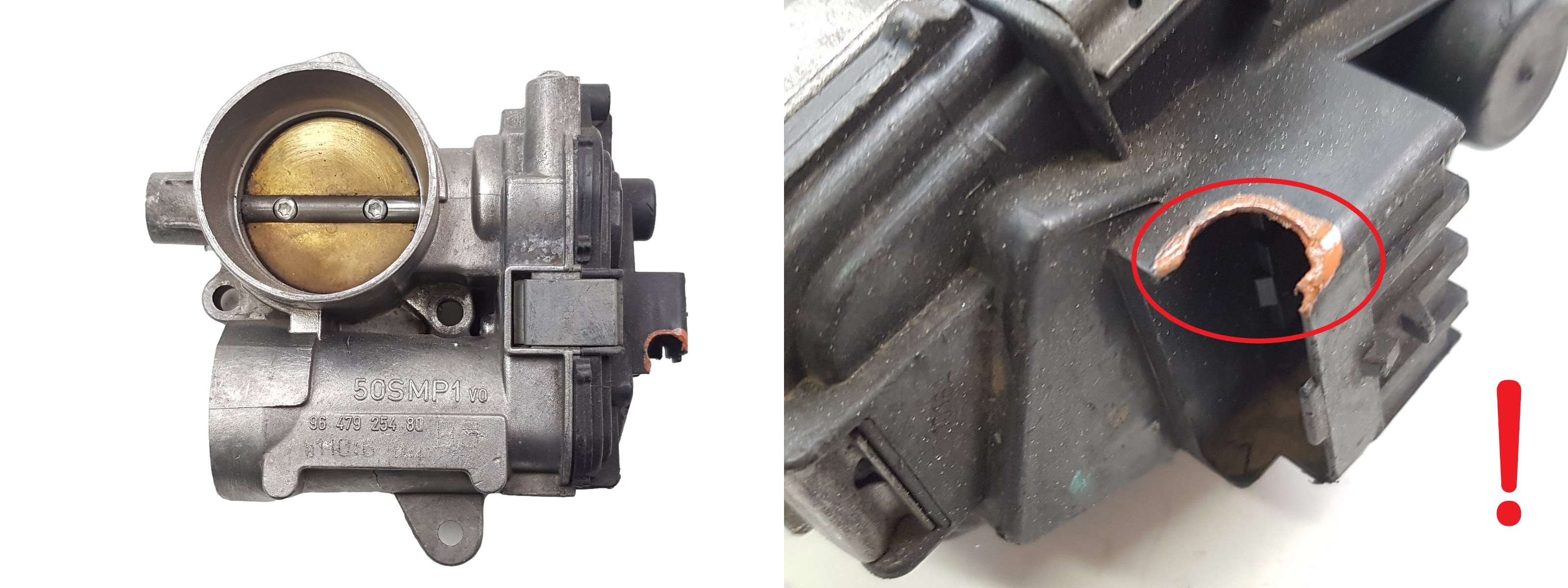 Válvula do corpo do acelerador Citroen Peugeot 9647925480 50SMP1 1635W2 1490 main product photo