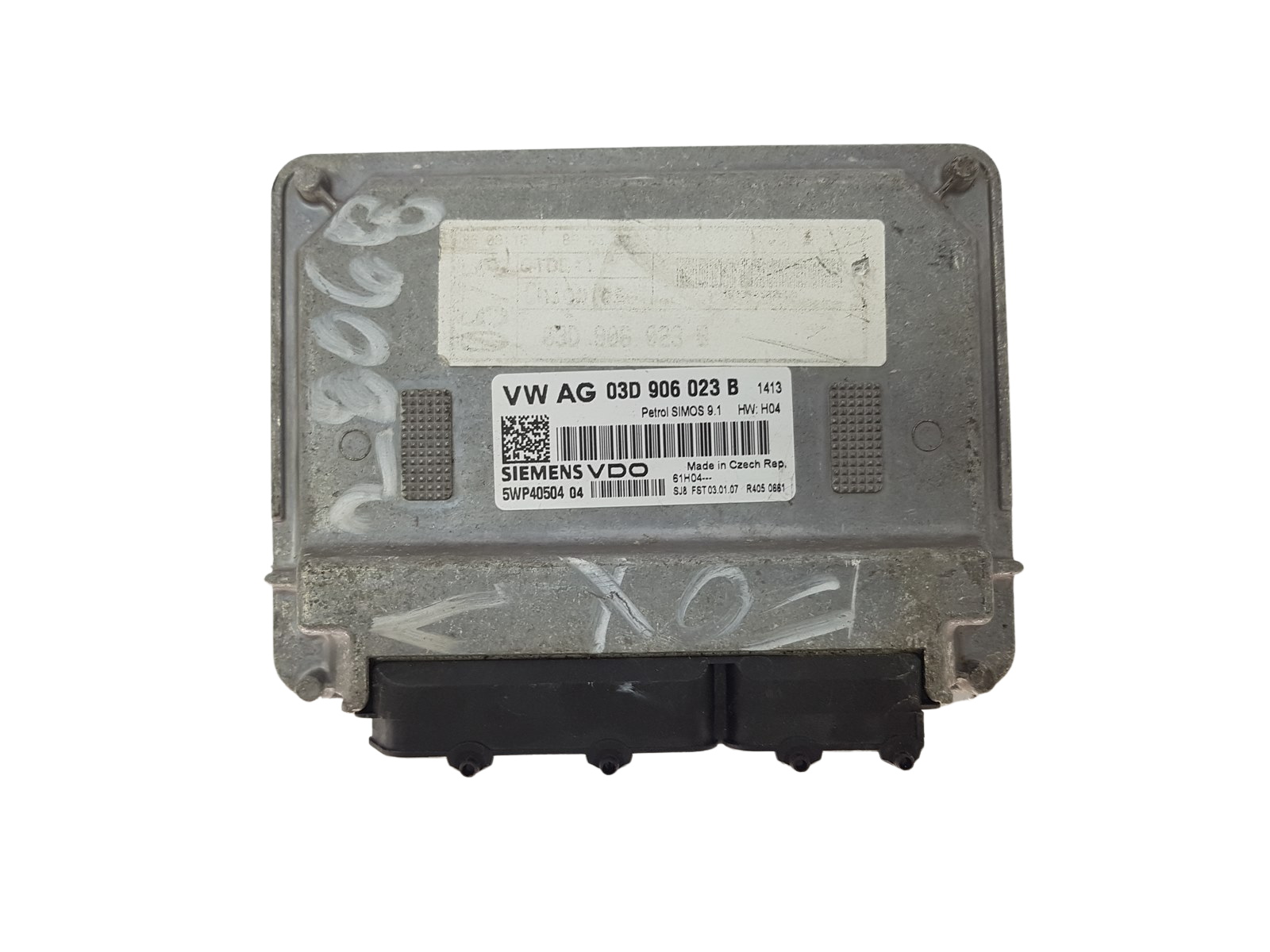 Unidade de Controlo 03D906023B 5WP40504 04 VW Seat Siemens 19272 main product photo