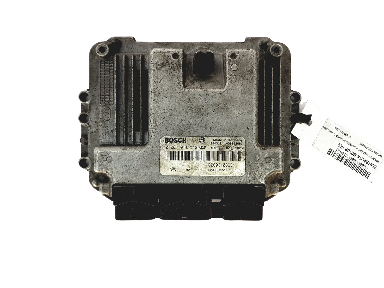 Unidade de Controlo 0281011549 8200310863 8200370779 Renault Bosch 24608 main product photo