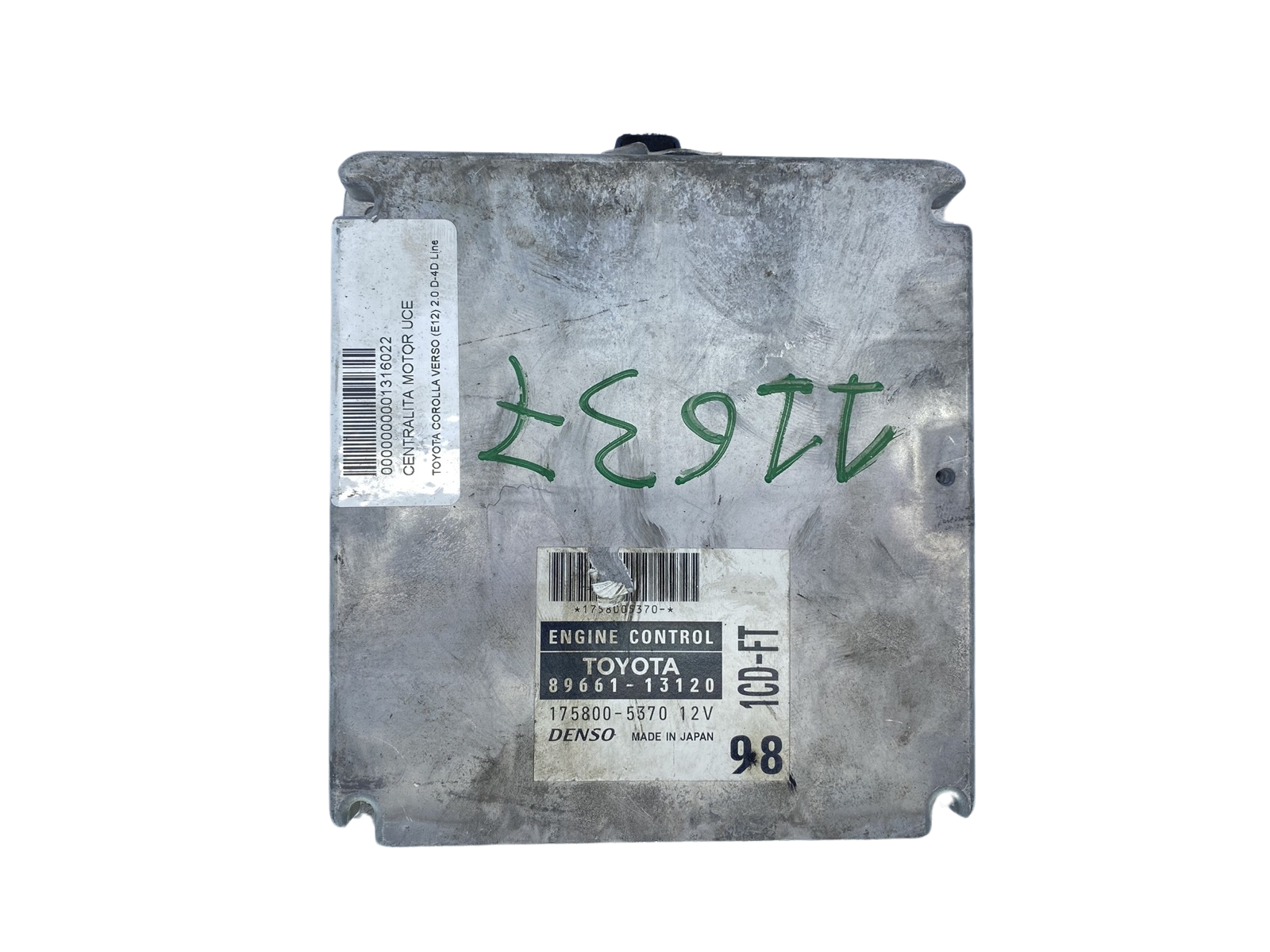 Unidade de Controlo 89661-13120 175800-5370 1CD-FT Toyota Denso main product photo