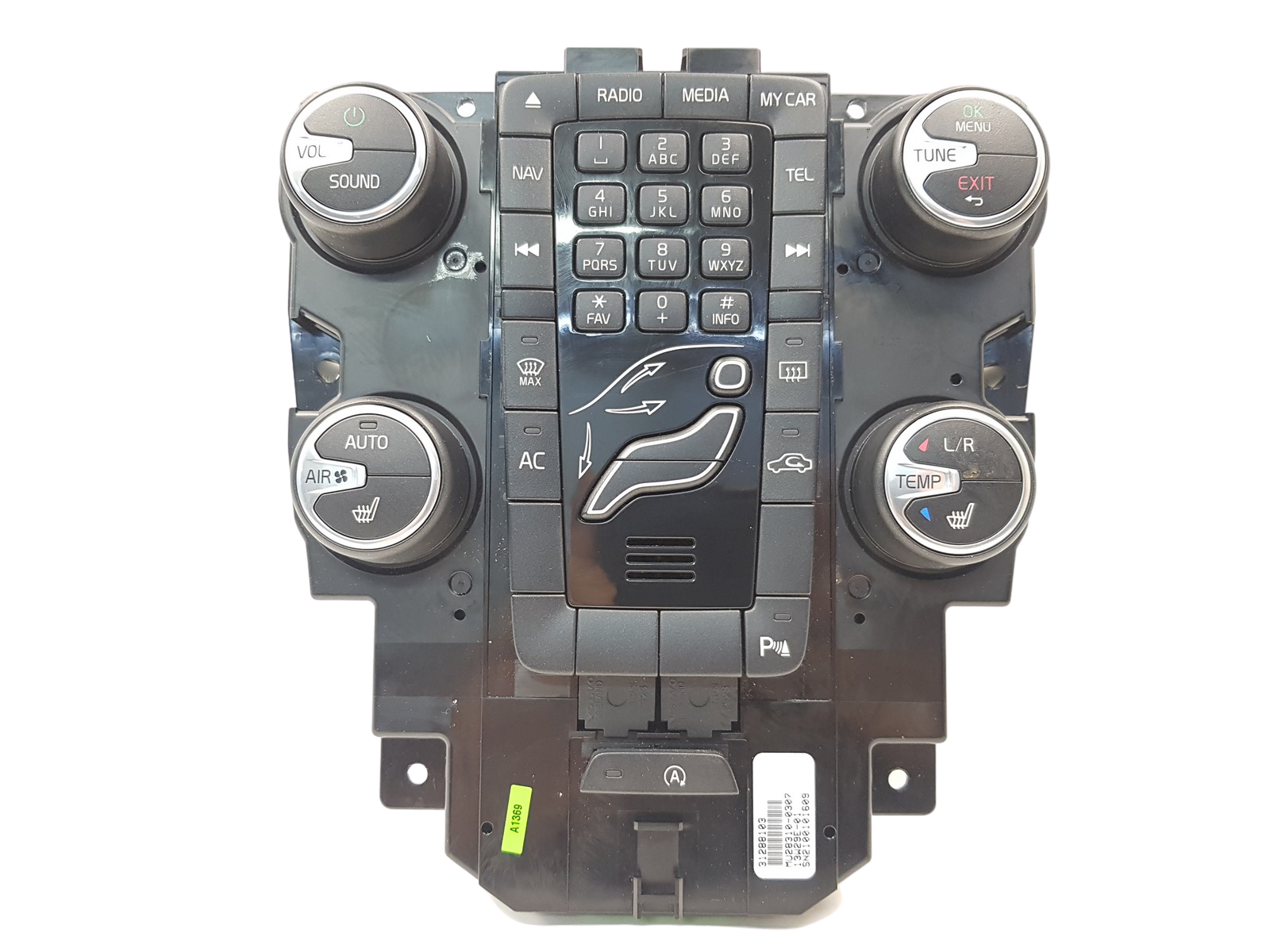 Unidade de Controlo do Aquecedor AC Radio Volvo V40 31288103 main product photo