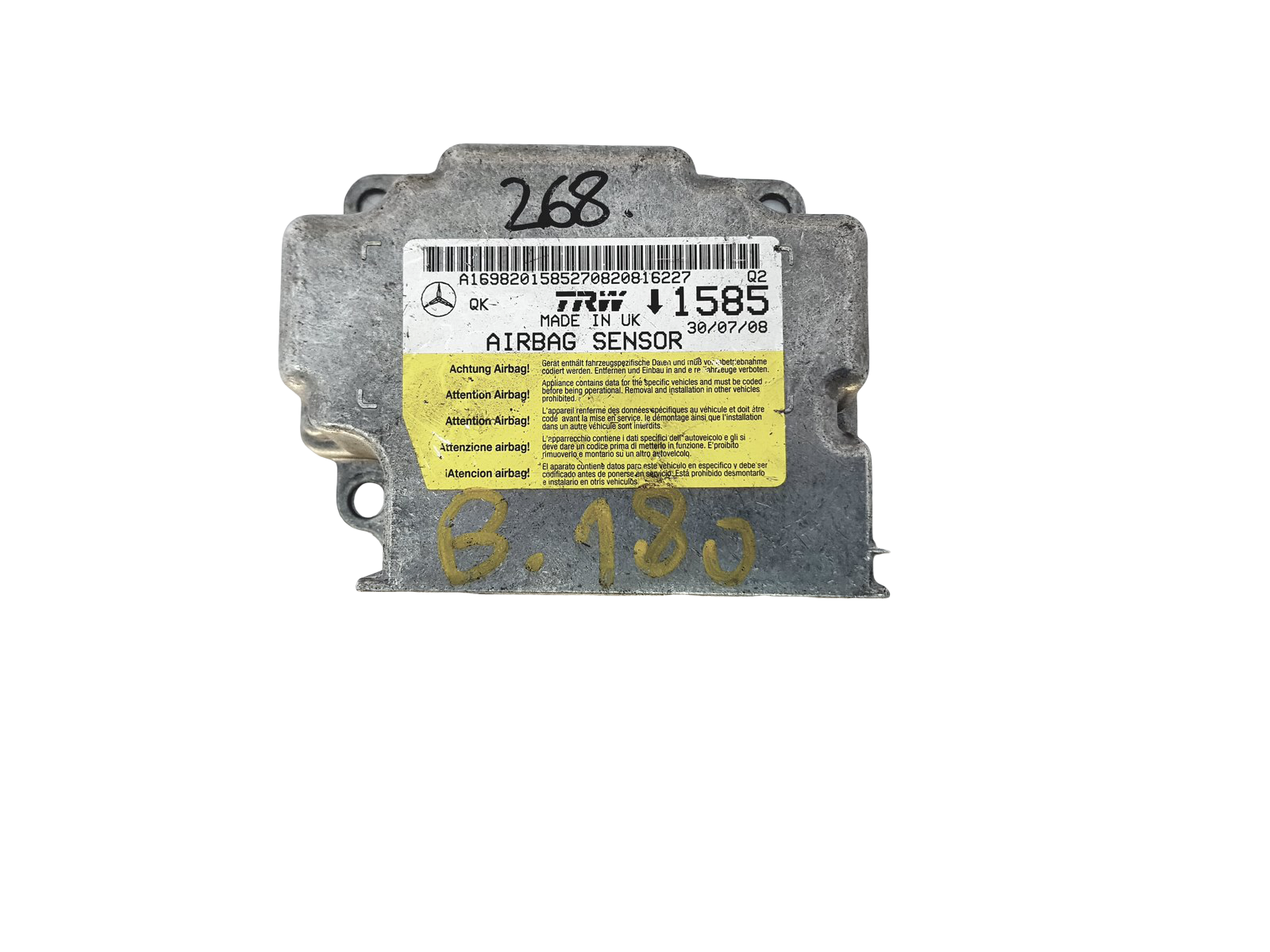 Módulo da unidade de controle A1698201585 Mercedes TRW main product photo