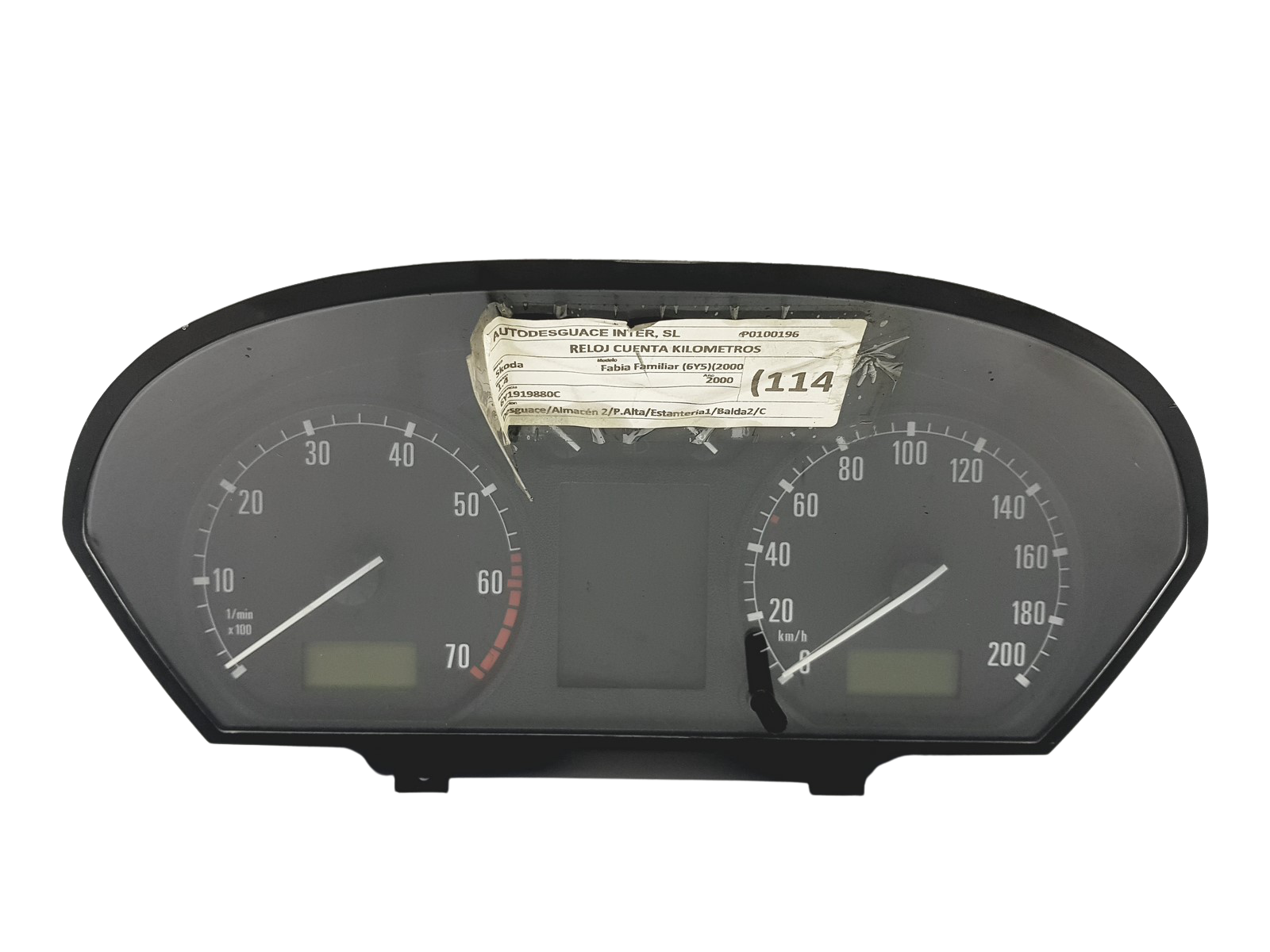 Conta-rotações Skoda Fabia 6Y1919880C 110080015005 50014 main product photo