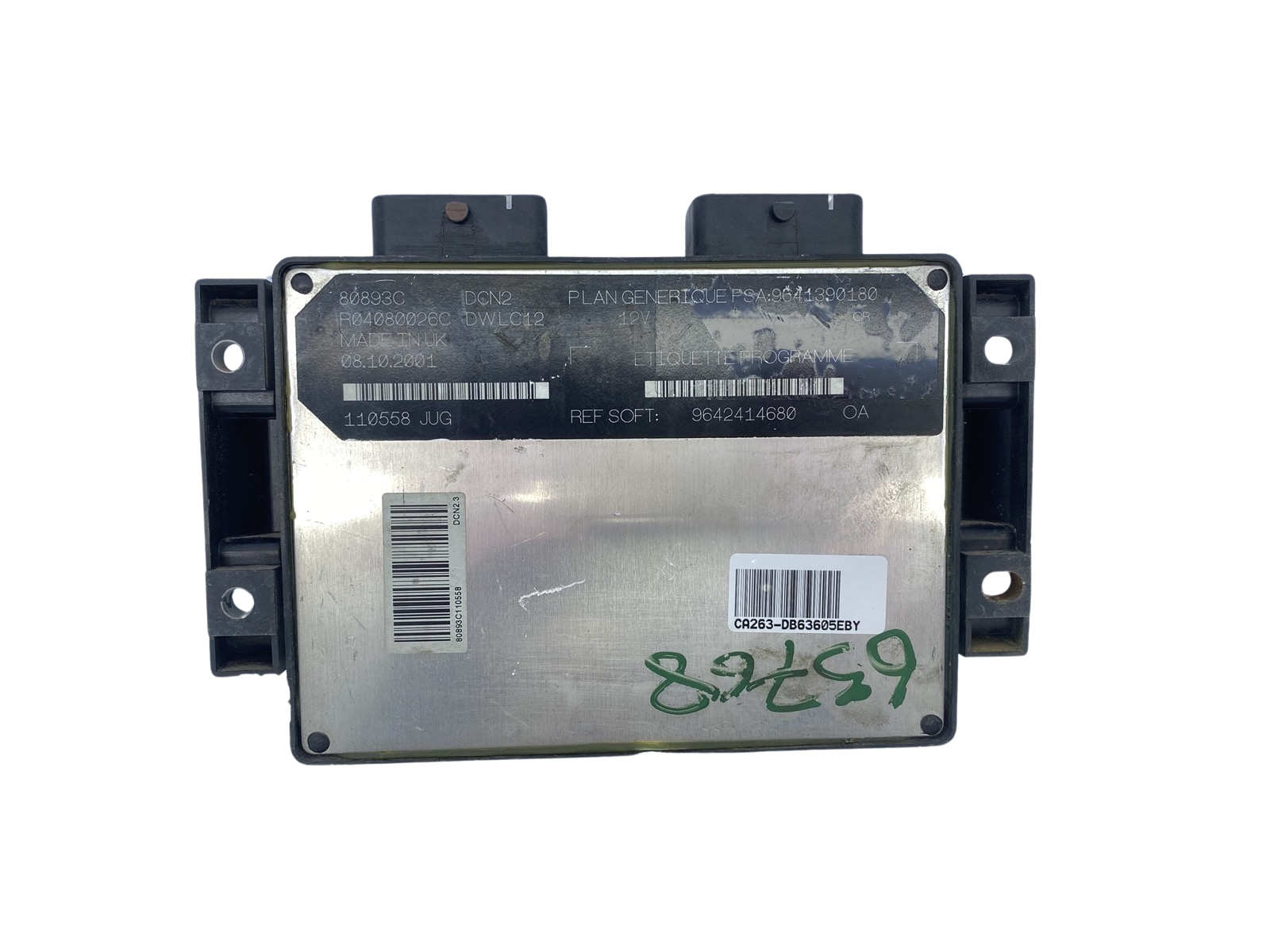 Unidade de Controlo 9641390180 9642414680 R04080026C 80893C PSA Lucas 63605 main product photo