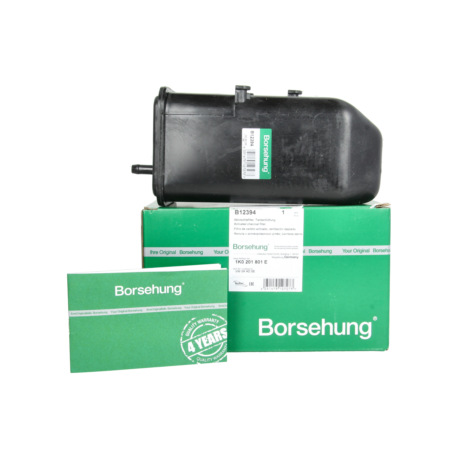 Filtro Carvão Fazer VW Audi Seat Skoda 1K0201801E B12394 Borsehung main product photo