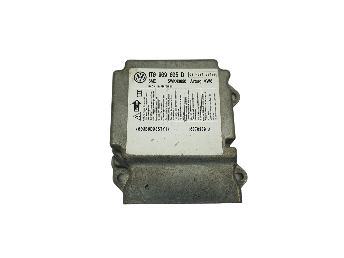 Módulo da unidade de controle 1T0909605D 5WK43828 VW Siemens main product photo