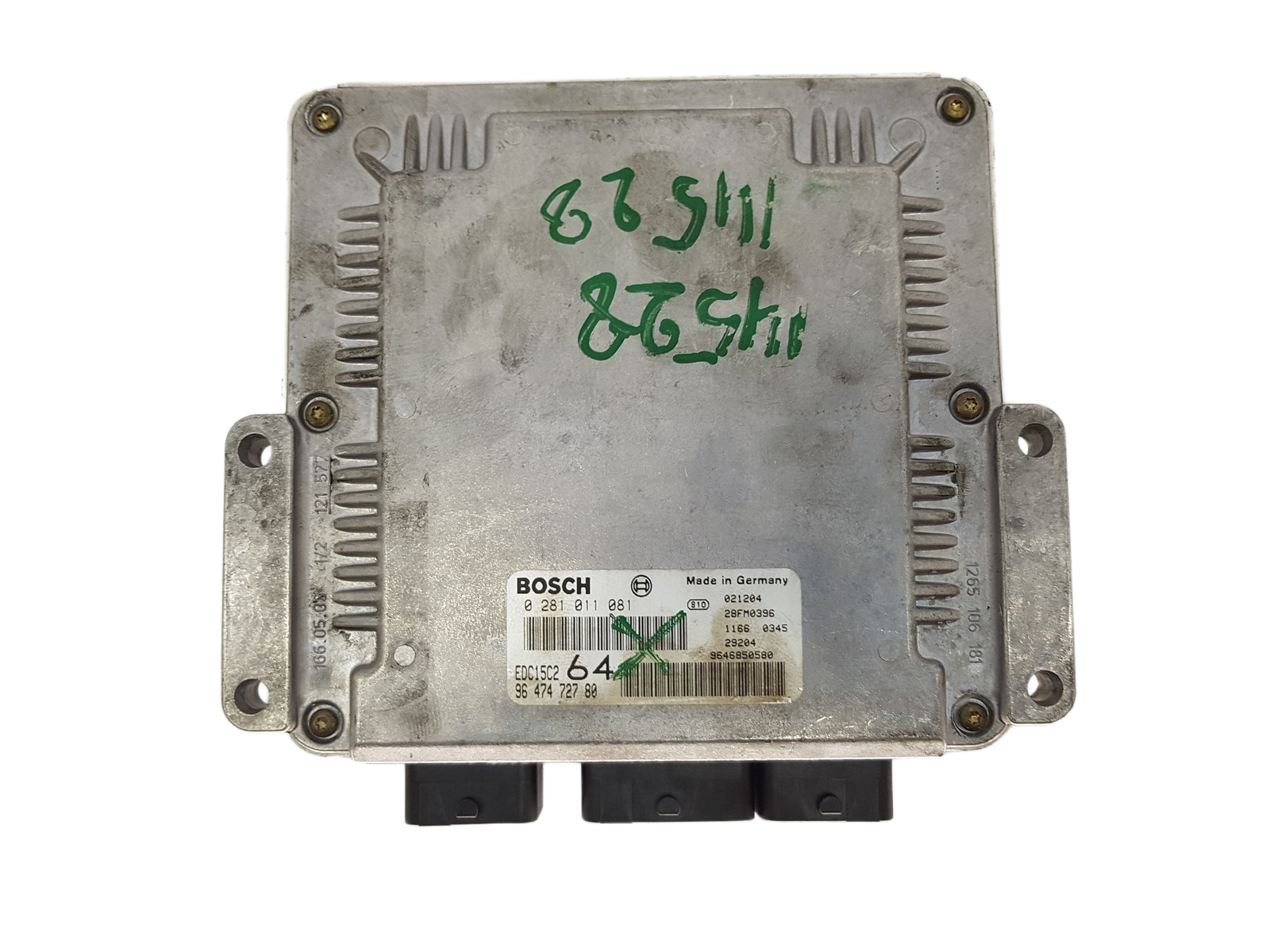 Unidade de Controlo 0281011081 9647472780 9646850580 PSA Bosch 3102 main product photo
