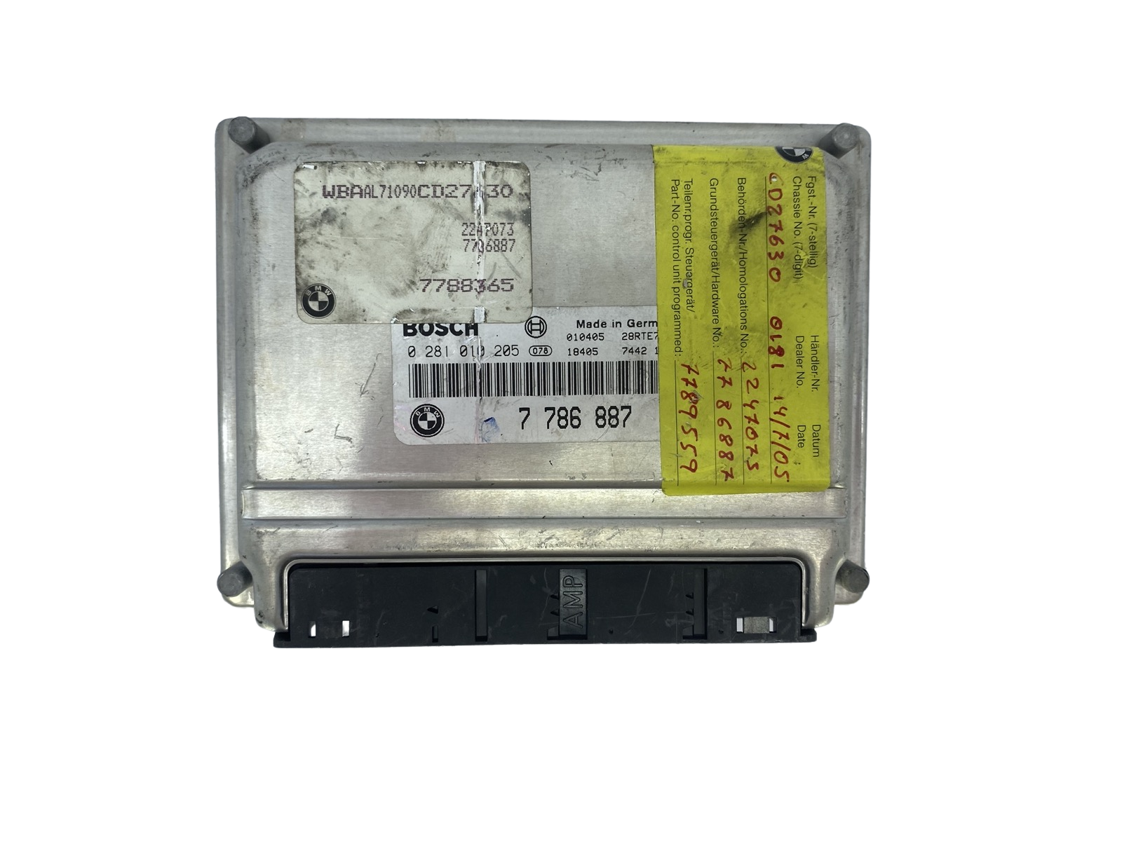 Unidade de Controlo BMW 7786887 0281010205 Bosch 52285 main product photo