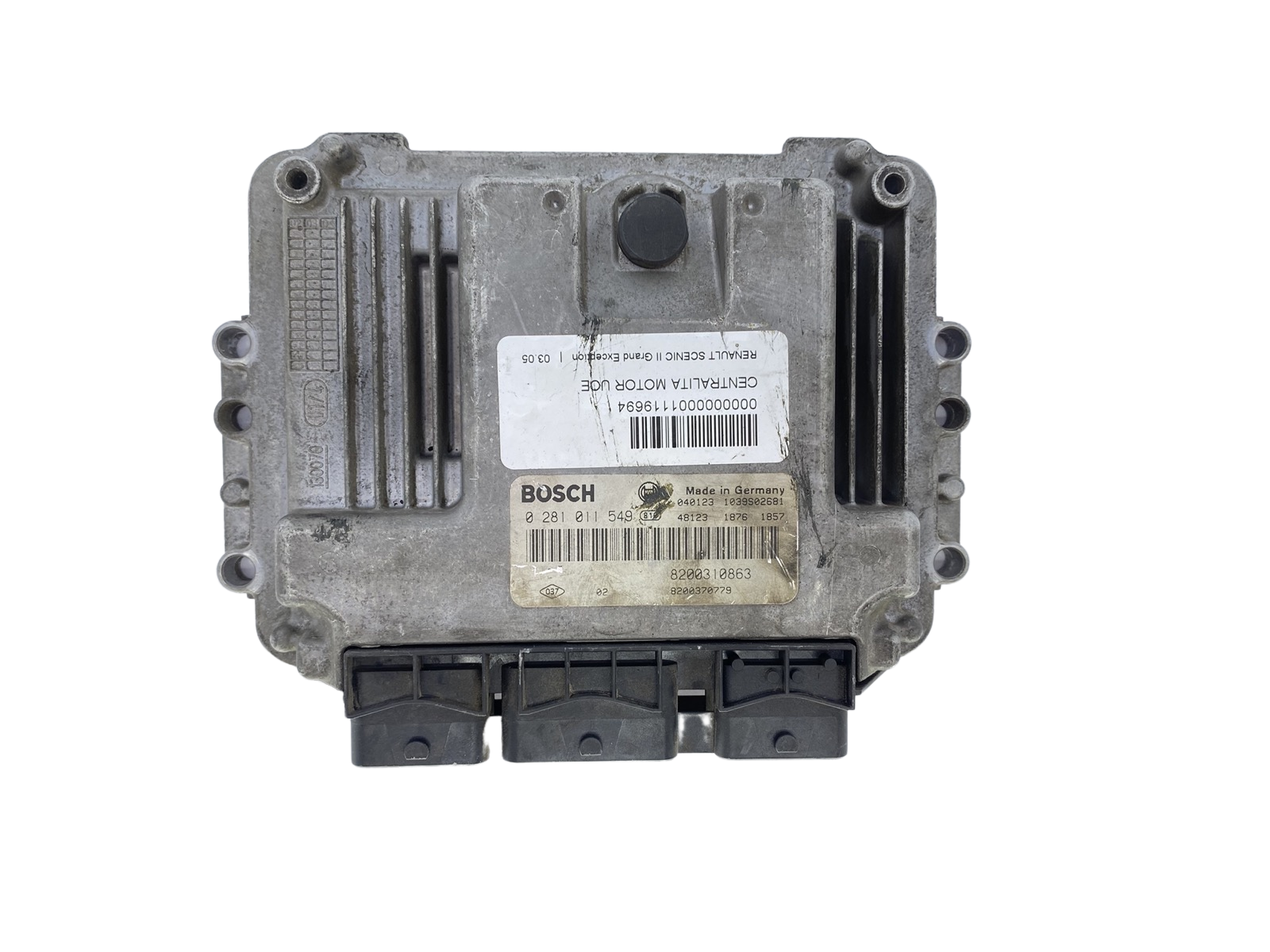 Unidade de Controlo 0281011549 8200310863 8200370779 Renault Bosch 60220 main product photo