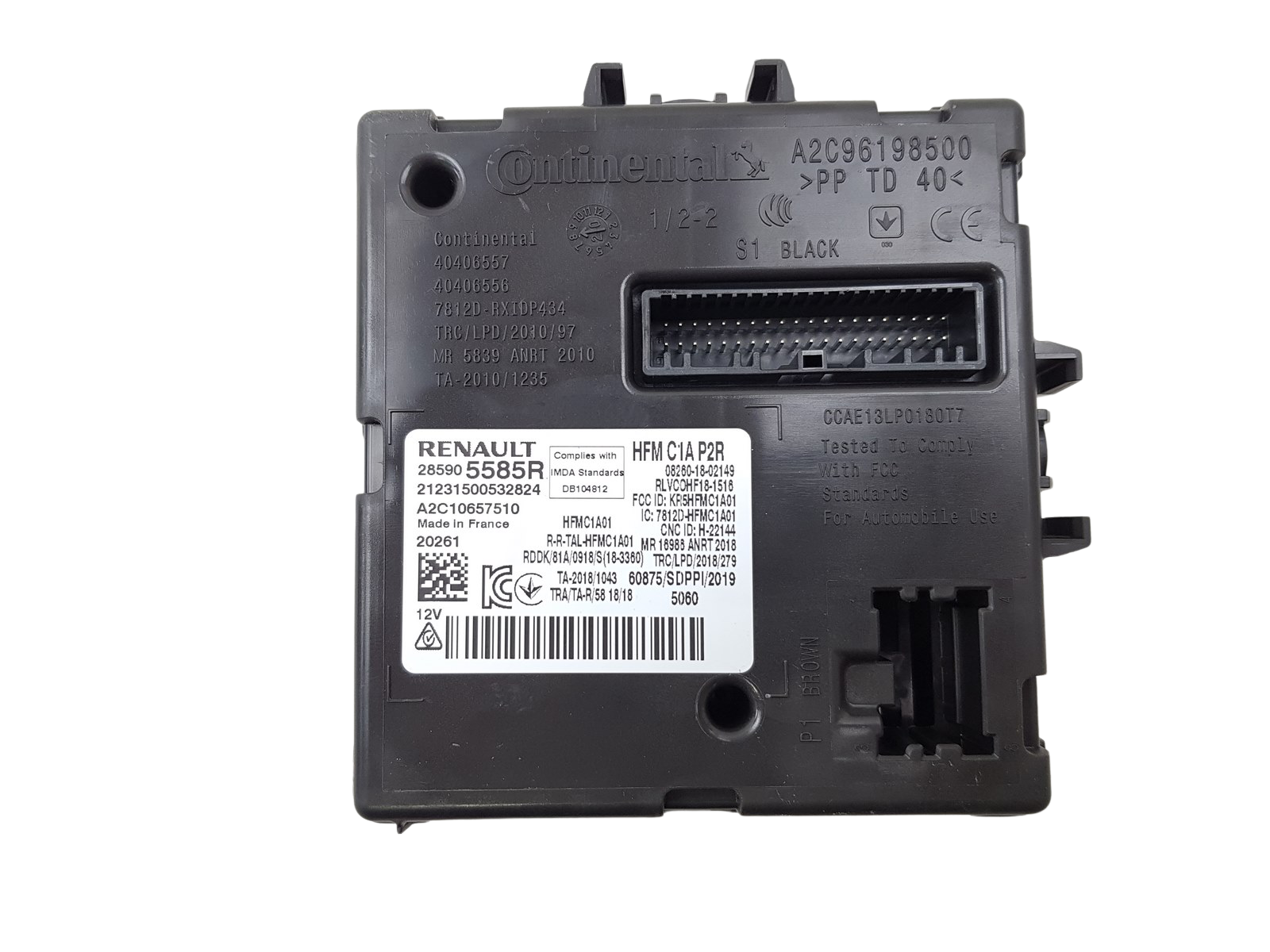 Módulo da unidade de controle Renault Clio 5 Zoe 285905585R A2C10657510 0km 28 main product photo