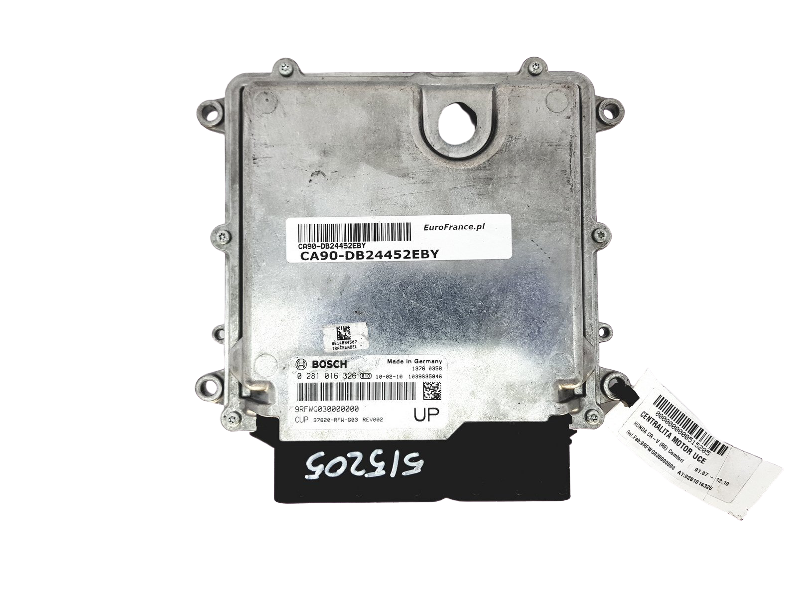 Unidade de Controlo 0281016326 37820-RFW-G03 Honda Bosch main product photo