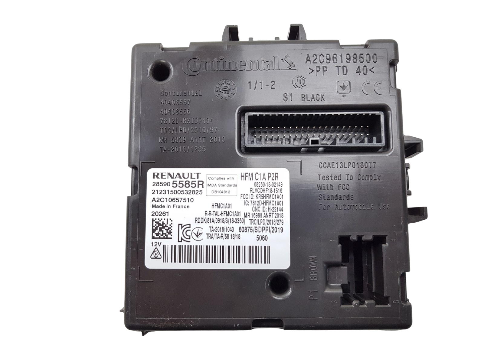 Módulo da unidade de controle Renault Clio 5 Zoe 285905585R A2C10657510 0km 18 main product photo