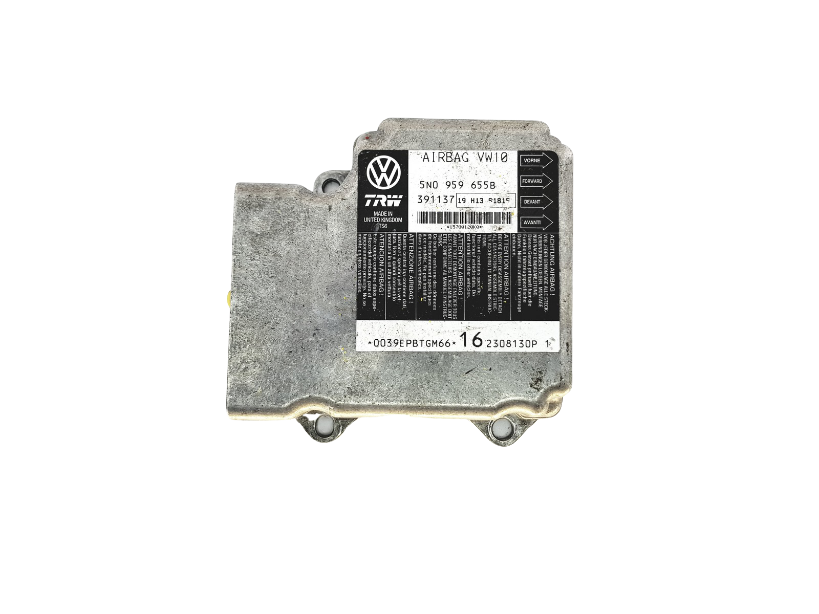 Módulo da unidade de controle 5N0959655B 391137 VW TRW main product photo