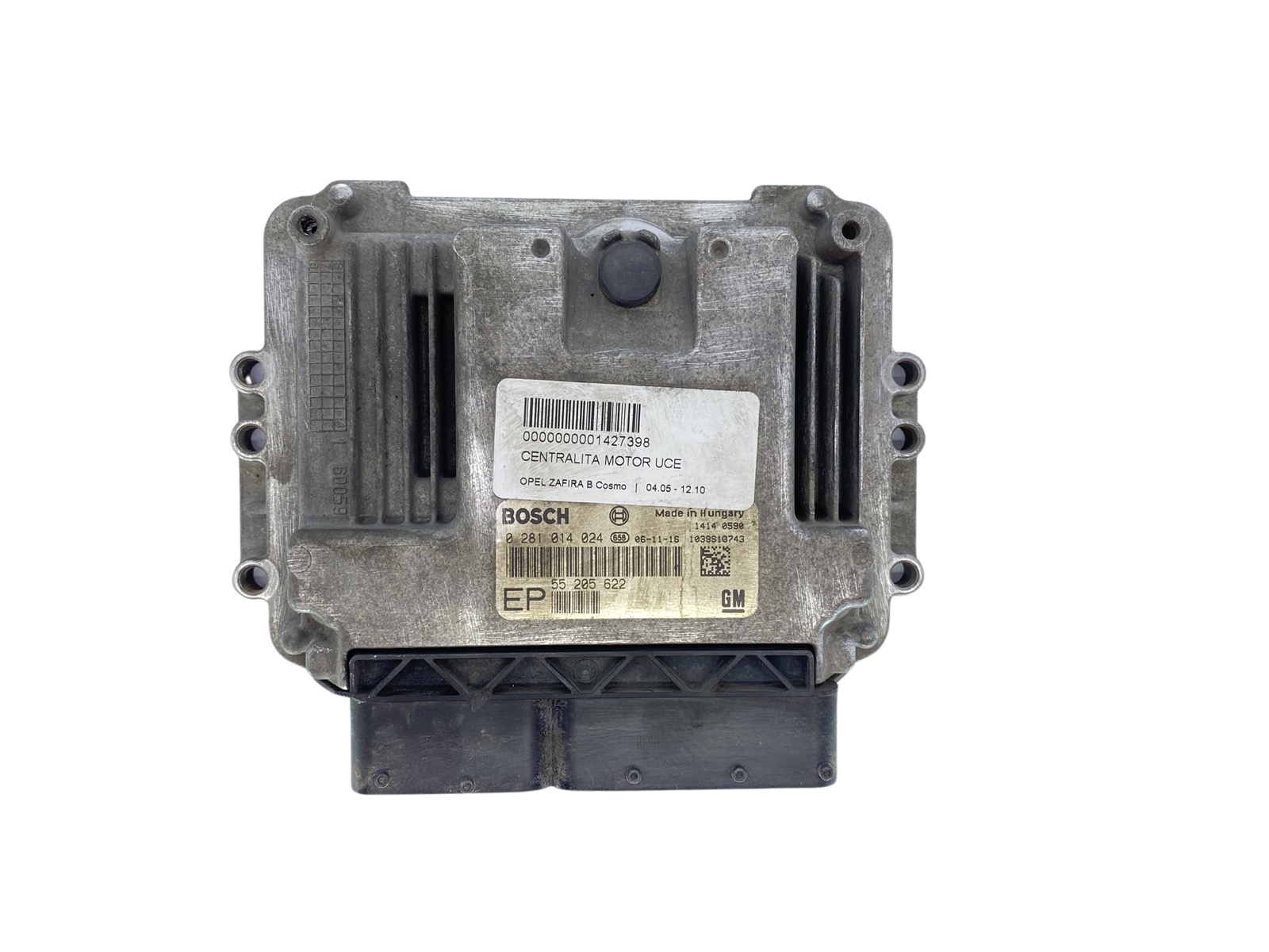 Unidade de Controlo do Motor ECU 55205622EP 0281014024 Opel Bosch 62515 main product photo