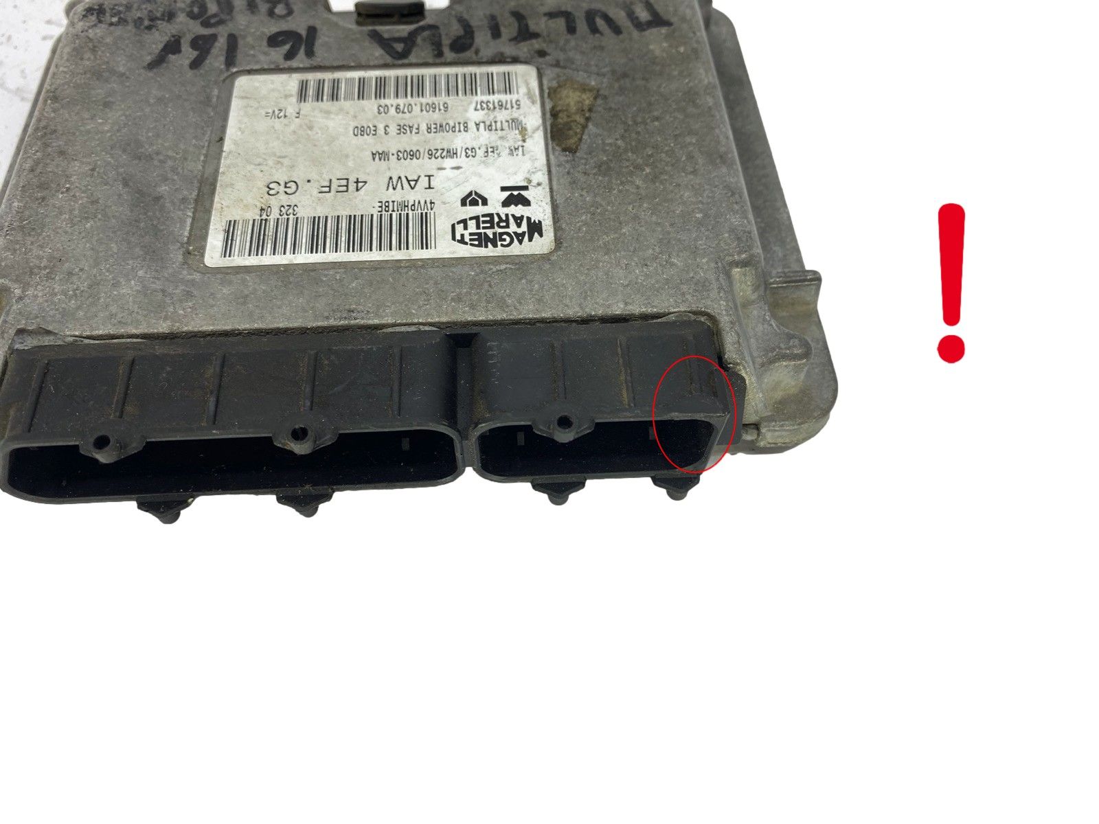 Unidade de Controlo IAW4EF.G3 51761337 61601.079.03 Fiat Magneti Marelli 57468 main product photo