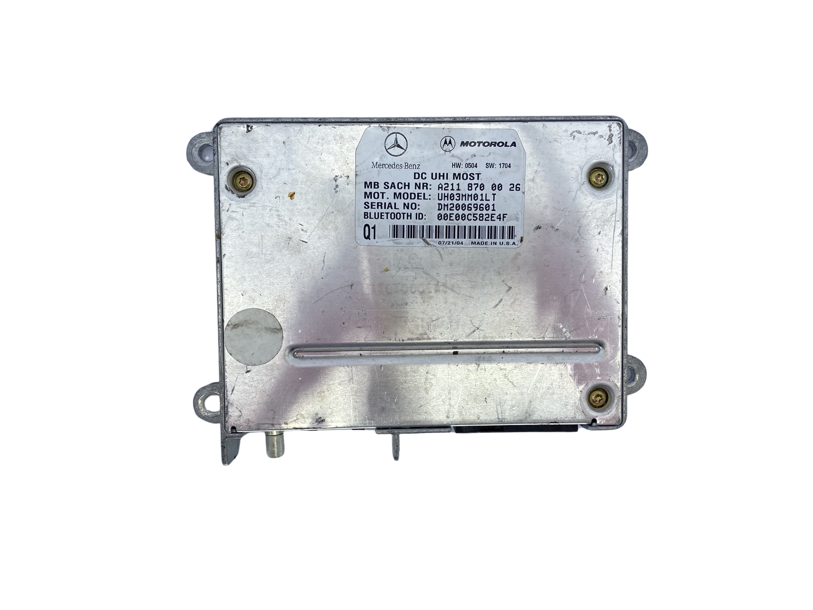 Módulo Bluetooth A2118700026 UH03MM01LT Mercedes-Benz Motorola main product photo