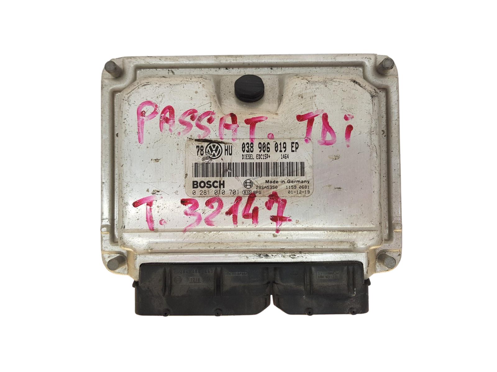 Unidade de Controlo 038906019EP 0281010701 Volkswagen 30707 main product photo