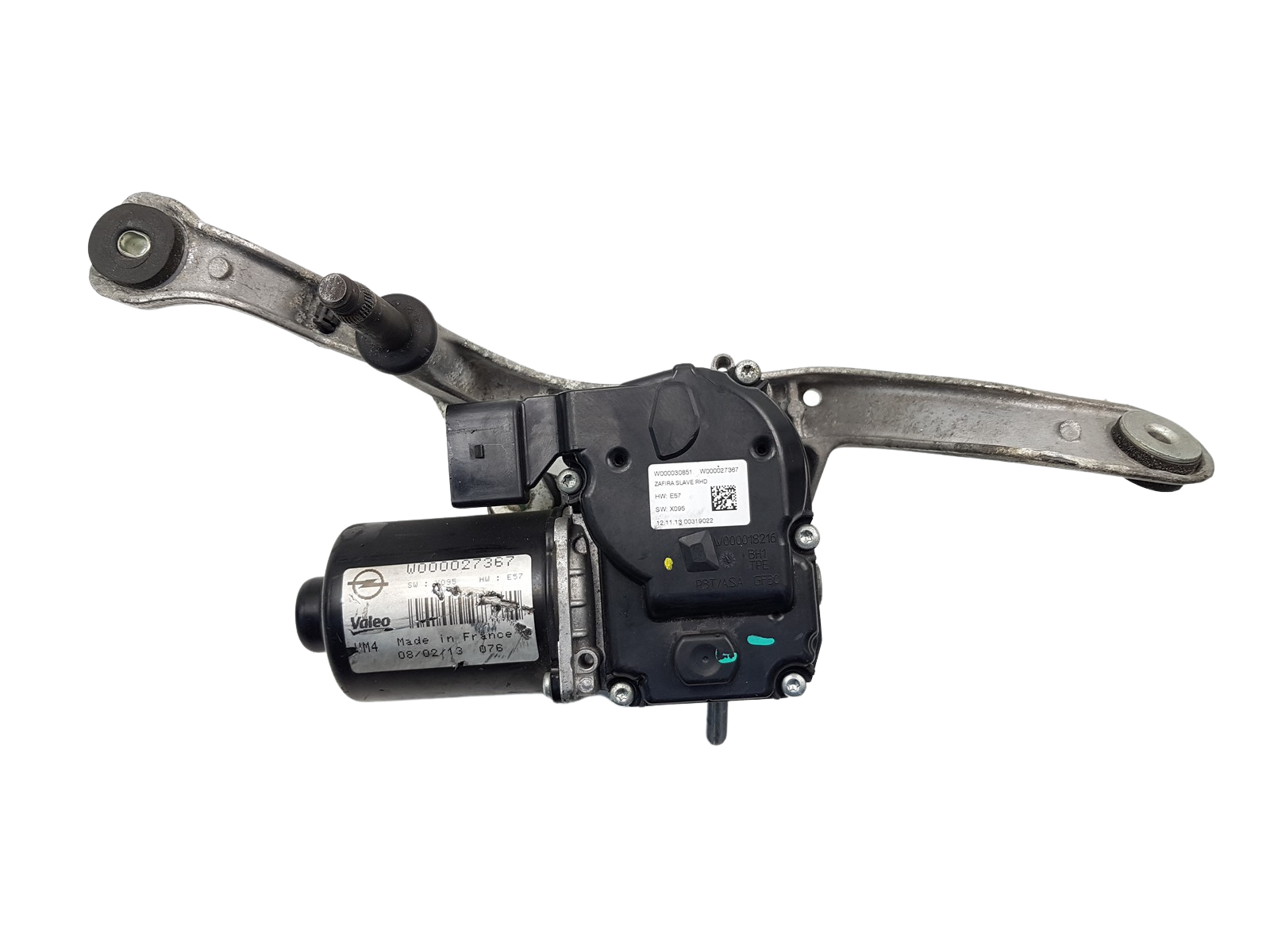 Motor do limpa para-brisas Esquerdo Vauxhall Zafira C W000027367 W000030851 RHD main product photo