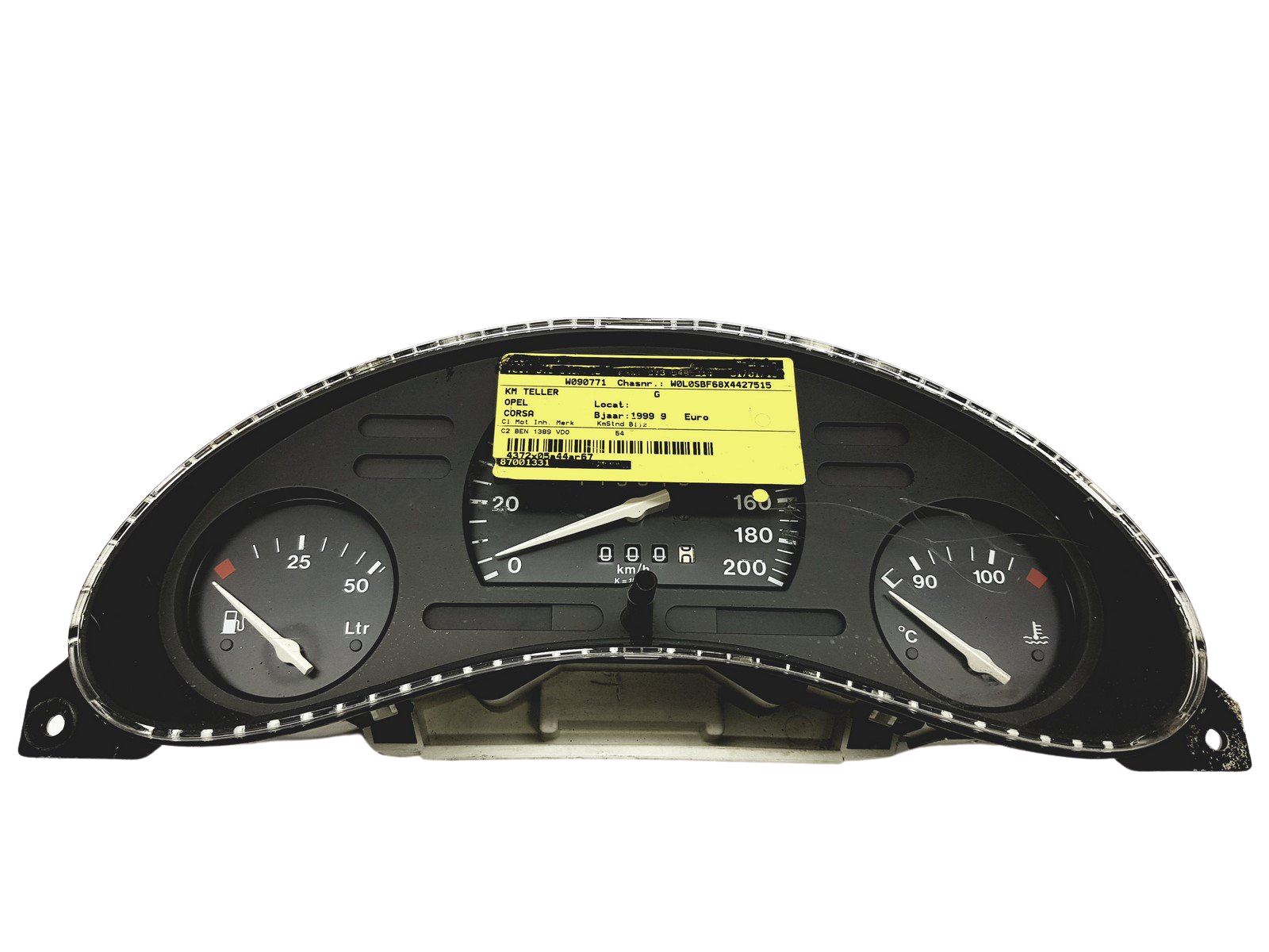 Velocímetro Opel Corsa B 88481708 90534390 30737 main product photo