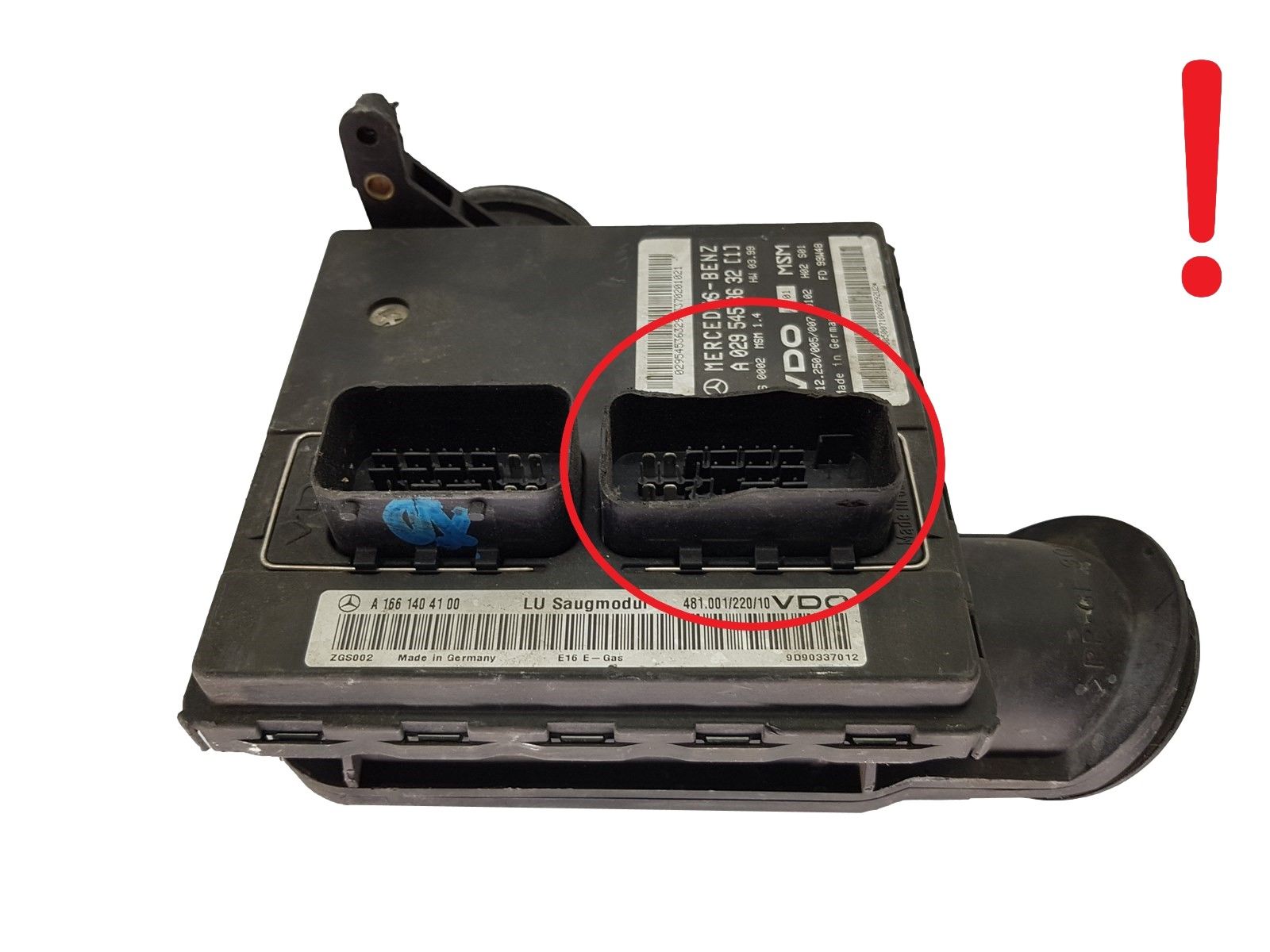 Unidade de Controlo A1661404100 A0295453632 481.001/220/10 Mercedes VDO main product photo