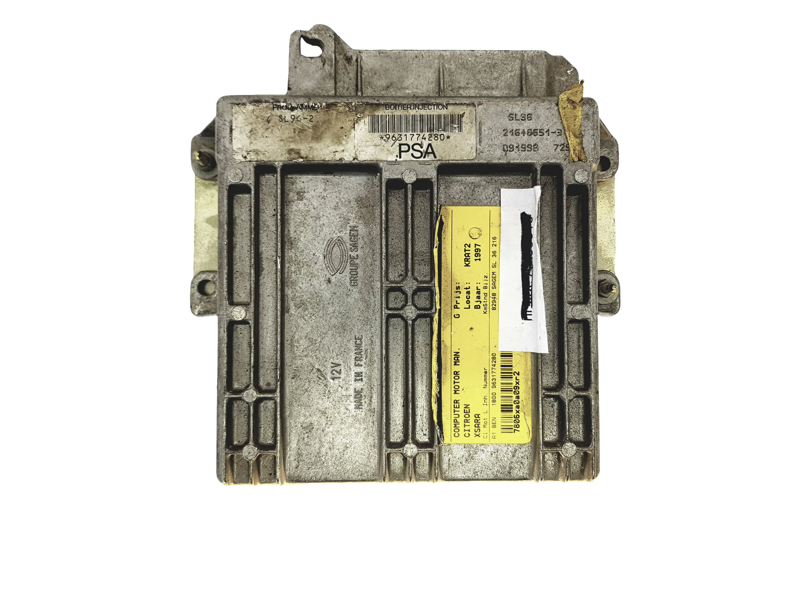 Unidade de Controlo 9631774280 21648651-3 SL-96-2 PSA Sagem 22603 main product photo