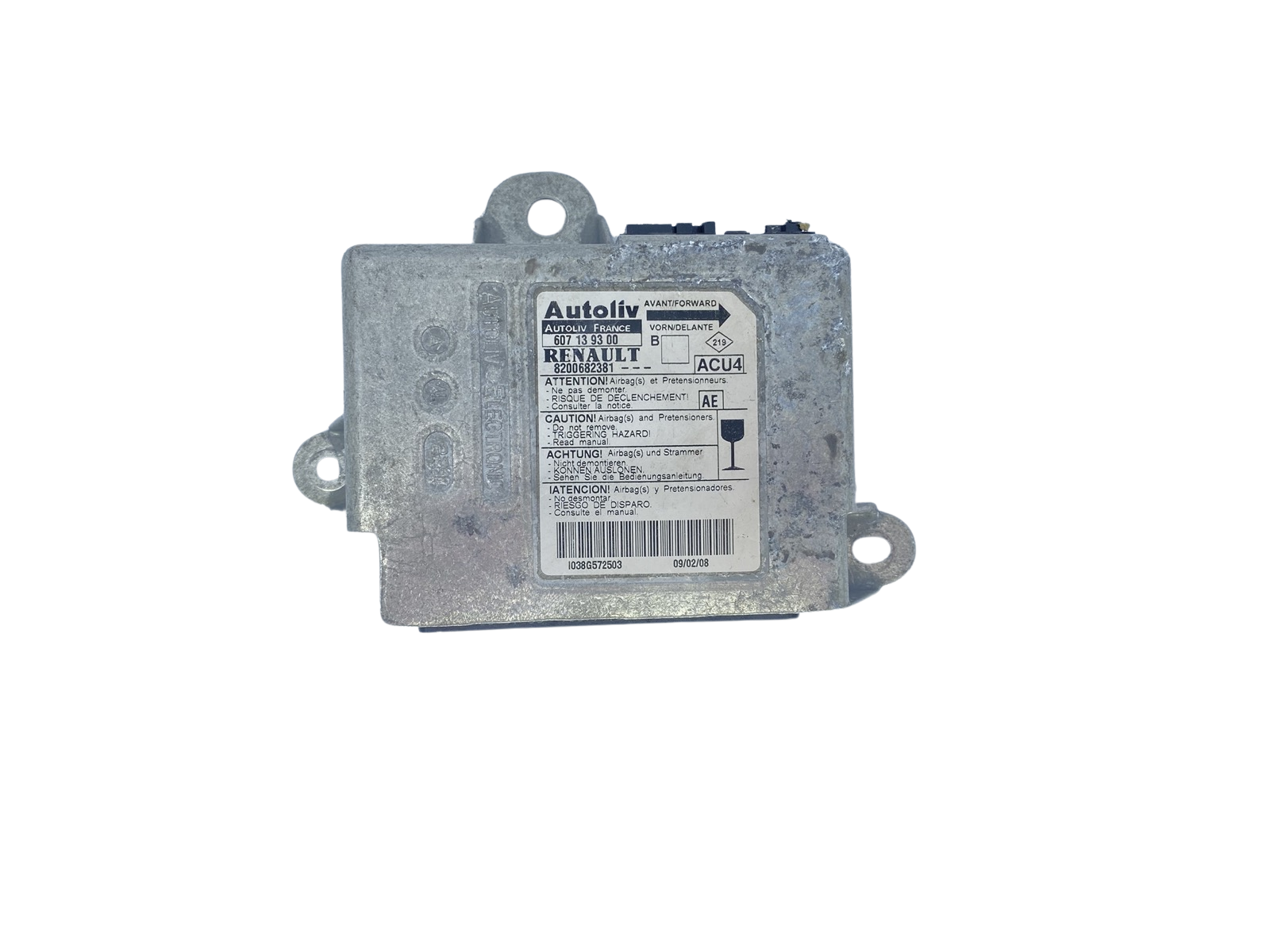 Módulo da unidade de controle 8200682381 607139300 Renault Autoliv main product photo