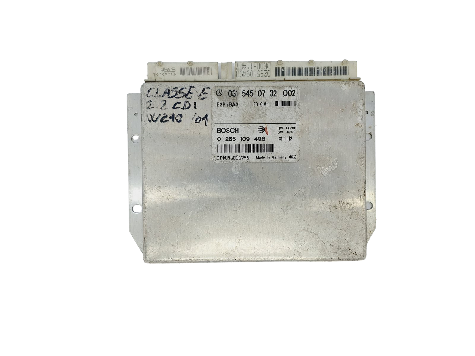 Unidade de Controlo ESP 0315450732 0265109498 Mercedes Bosch 41950 main product photo